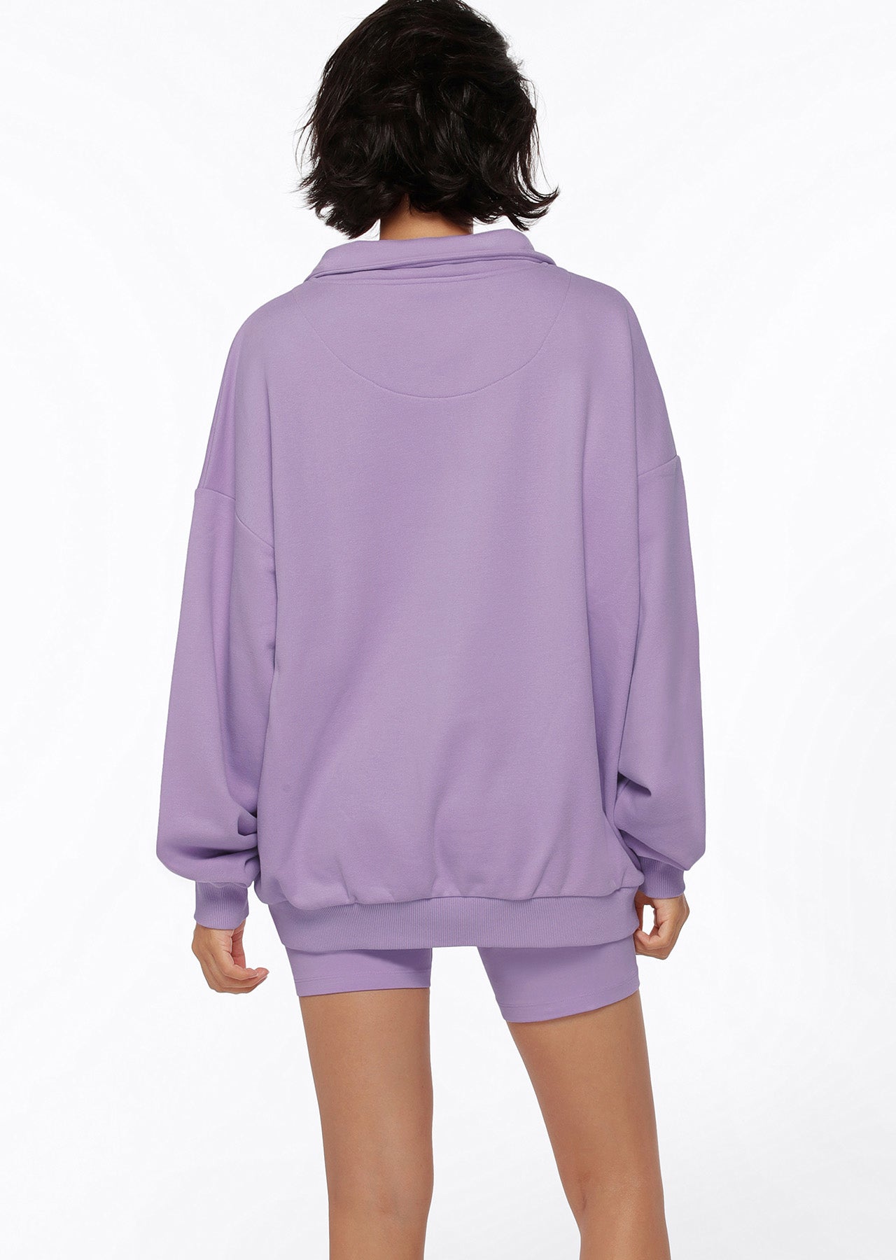 Lorna Jane LJ Sport Quarter Zip Sweat - Soft Lilac