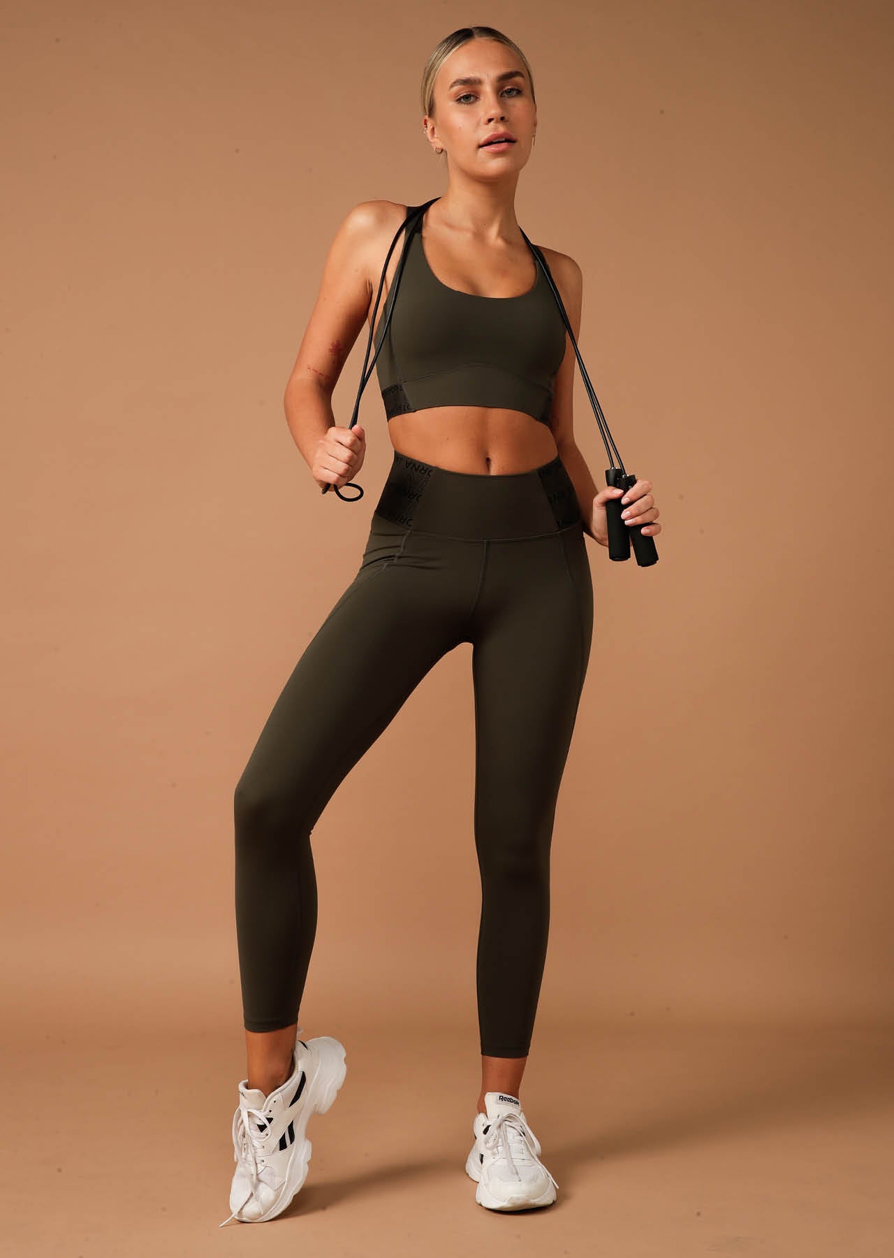 Lorna Jane Superior Phone Pocket Ankle Biter Leggings - Dark Luxury Green