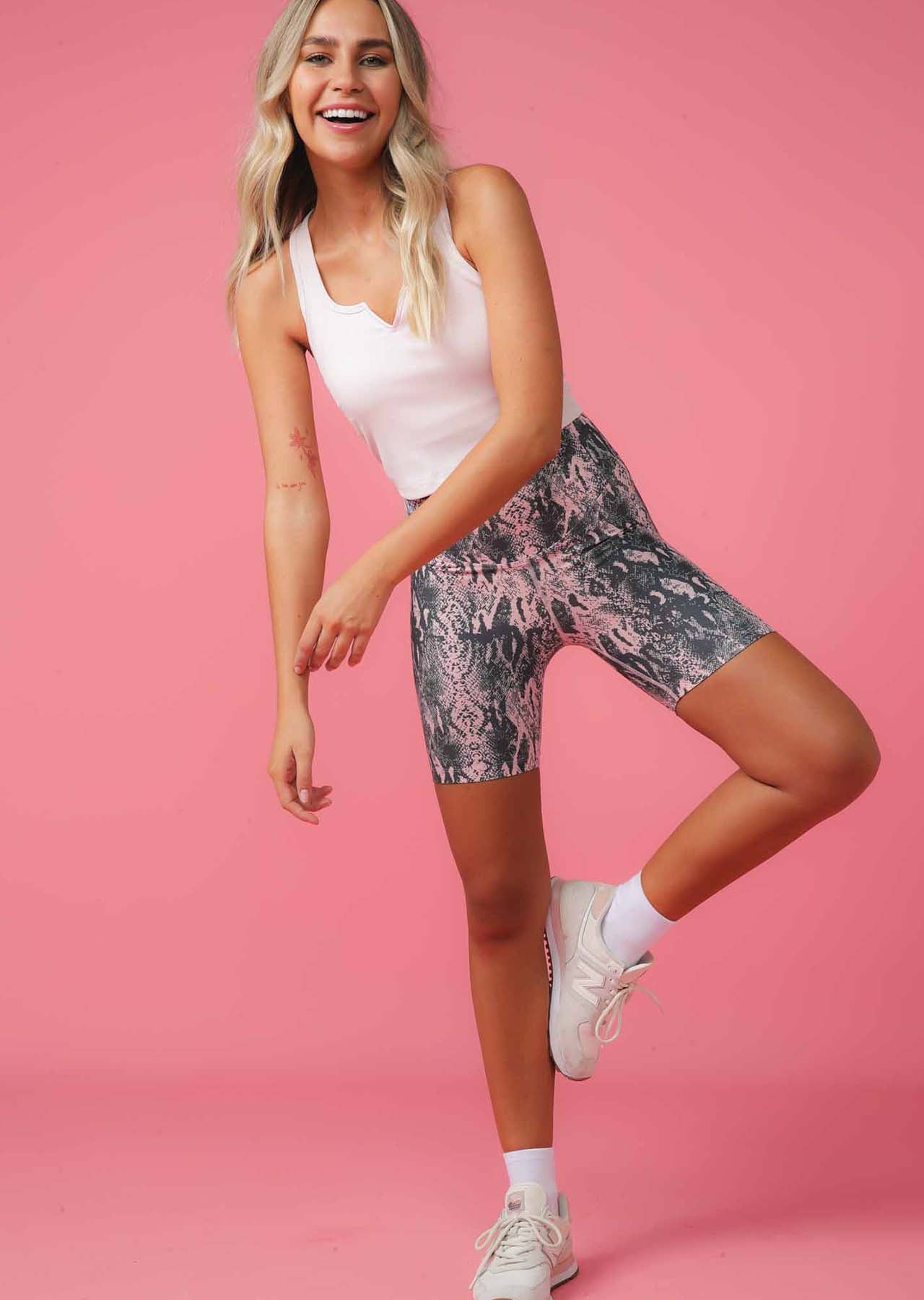 Lorna Jane Muse Rib Active Tank - Light Dusty Pink