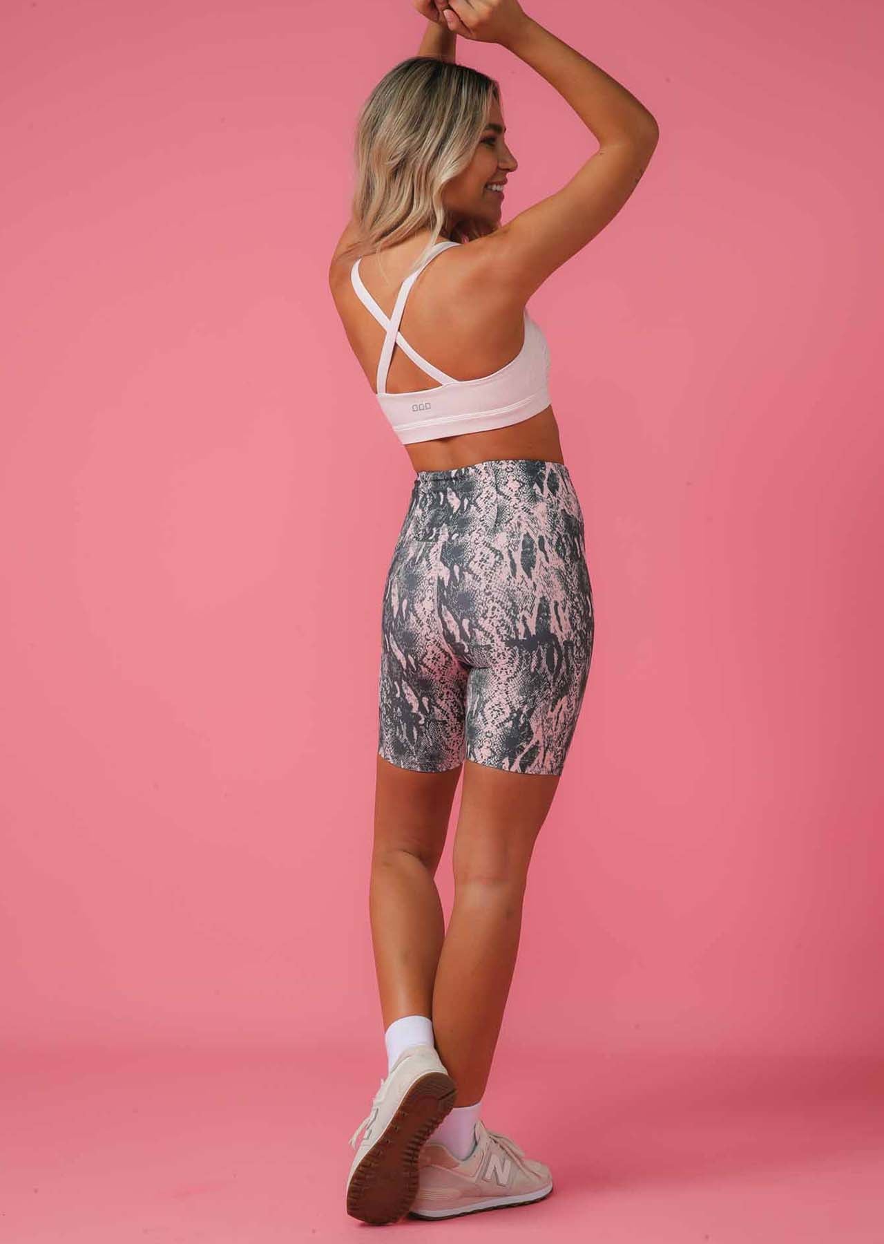 Lorna Jane Gathered Panel Sports Bra - Light Dusty Pink