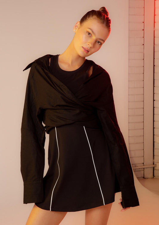 Lorna Jane Classic Oversized Shirt - Black