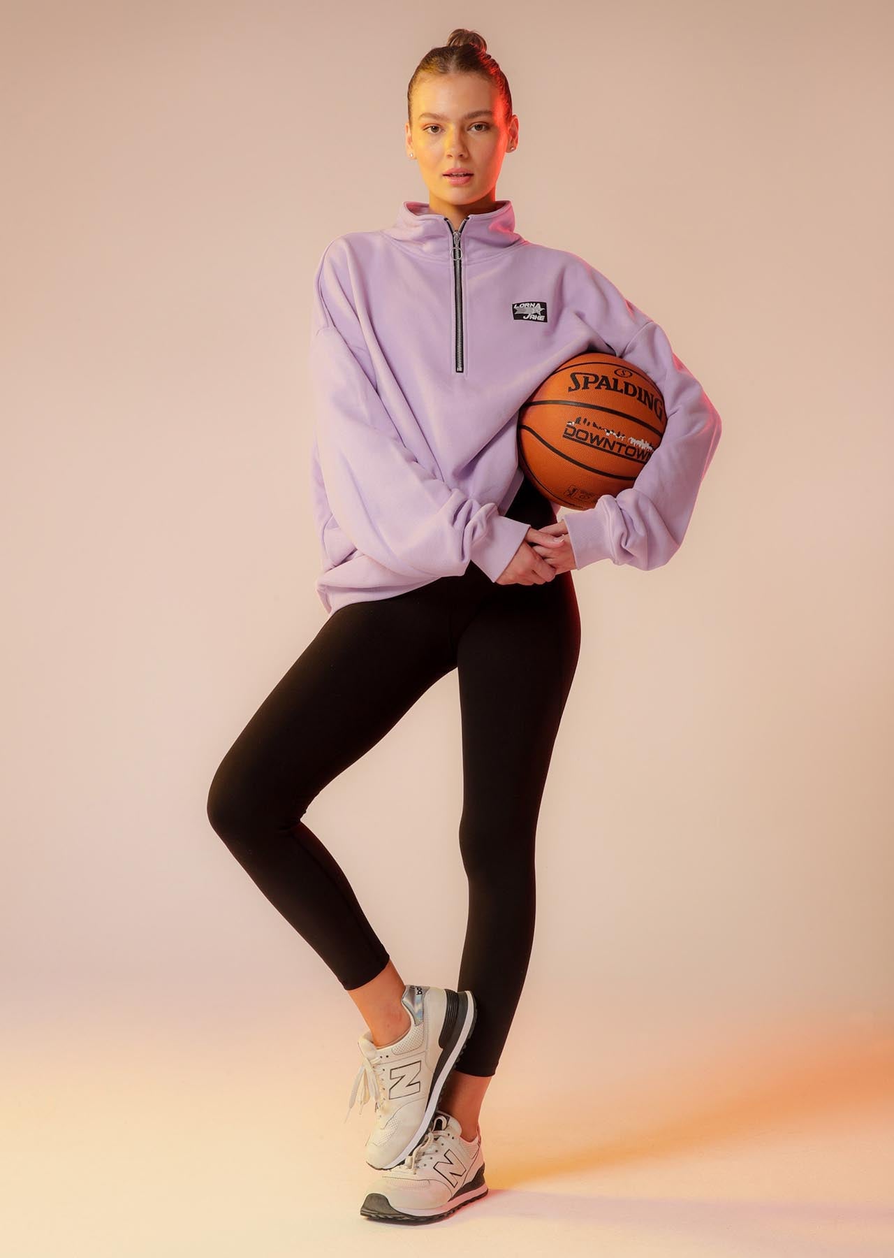 Lorna Jane LJ Sport Quarter Zip Sweat - Soft Lilac