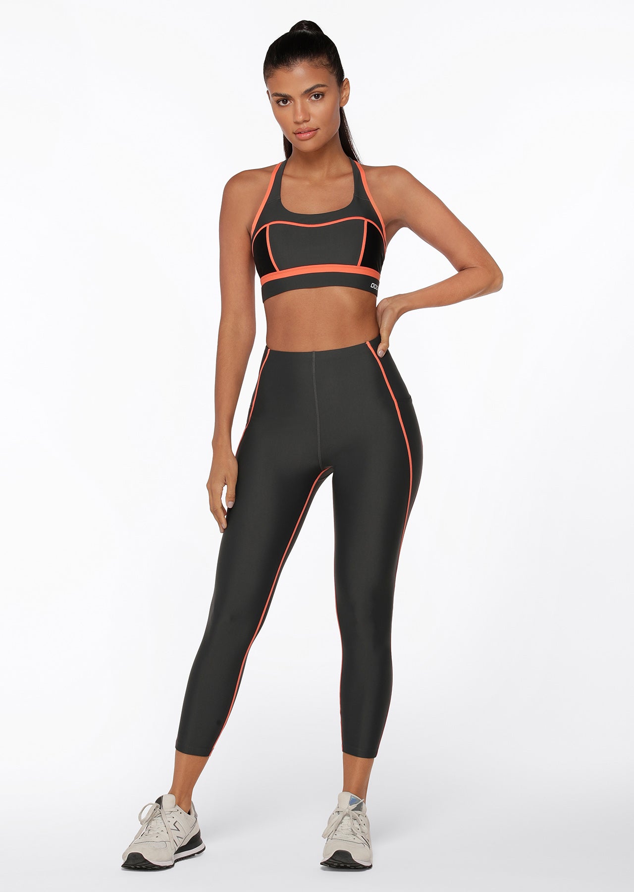 Lorna Jane Accentuate Phone Pocket Ankle Biter Leggings - Titanium