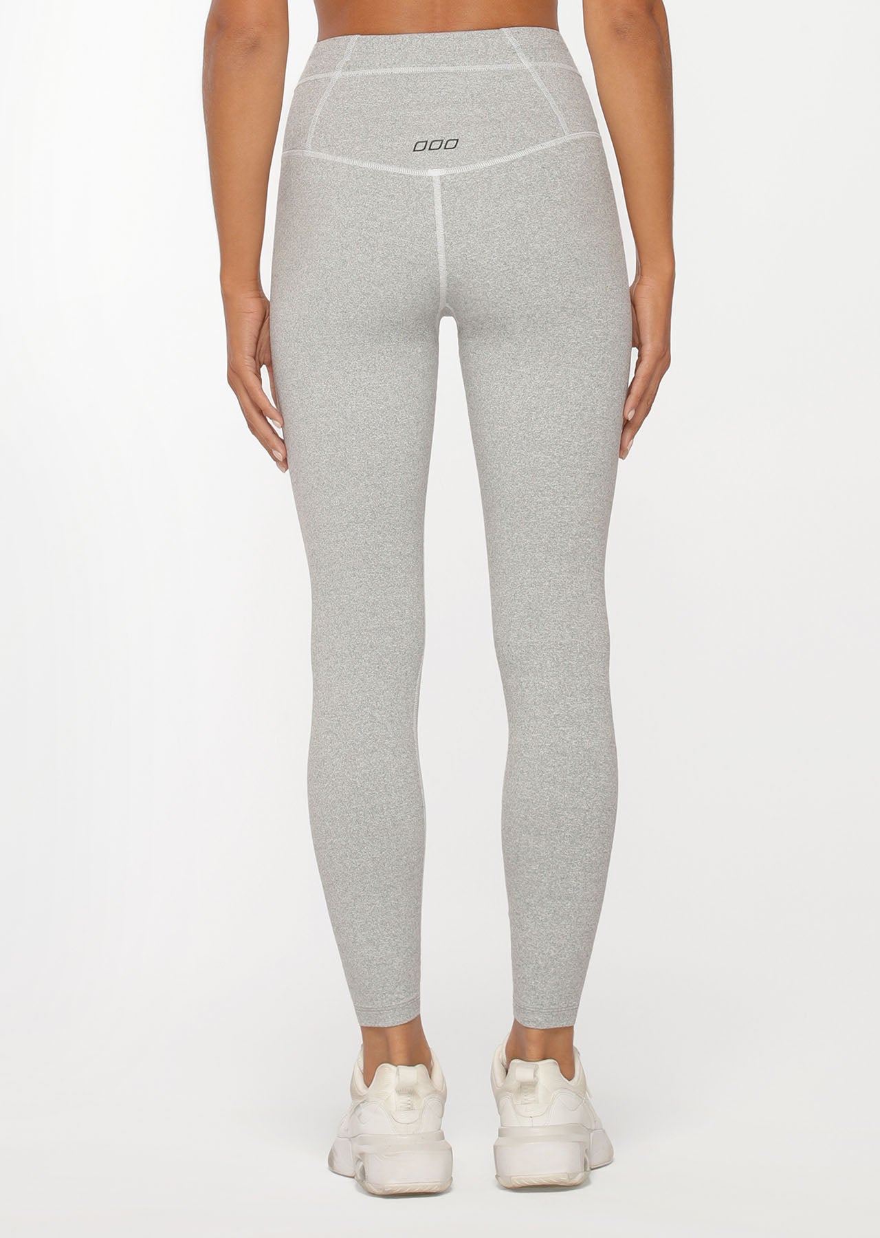 Lorna Jane Ace Core Stability Full Length Leggings - Light Grey Marl