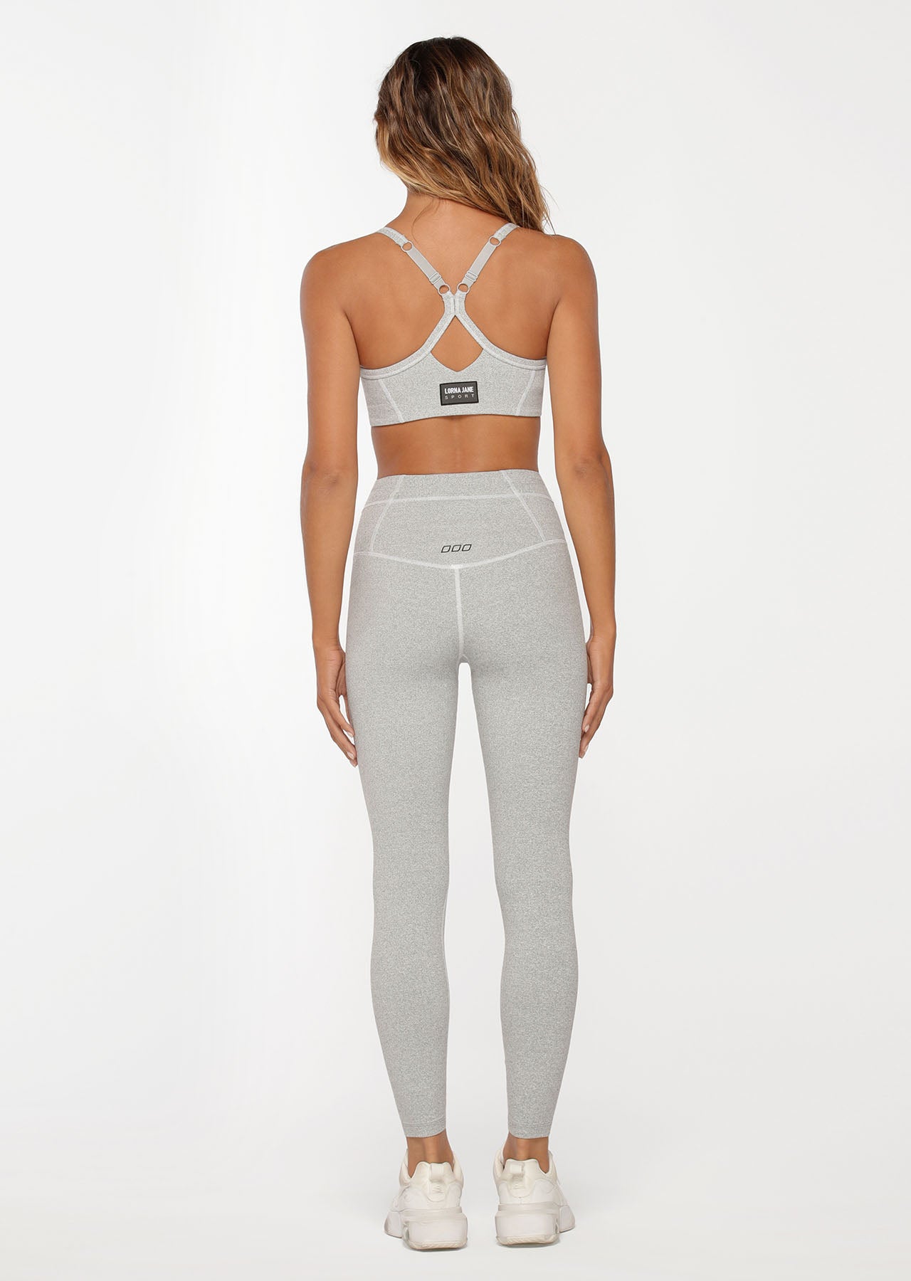 Lorna Jane Ace Sports Bra - Light Grey Marl