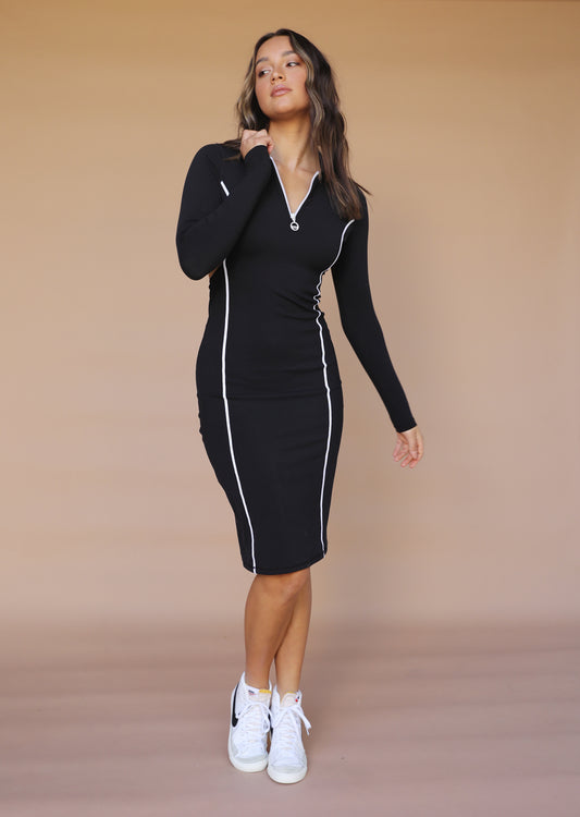 Lorna Jane Active Cut Out Dress - Black