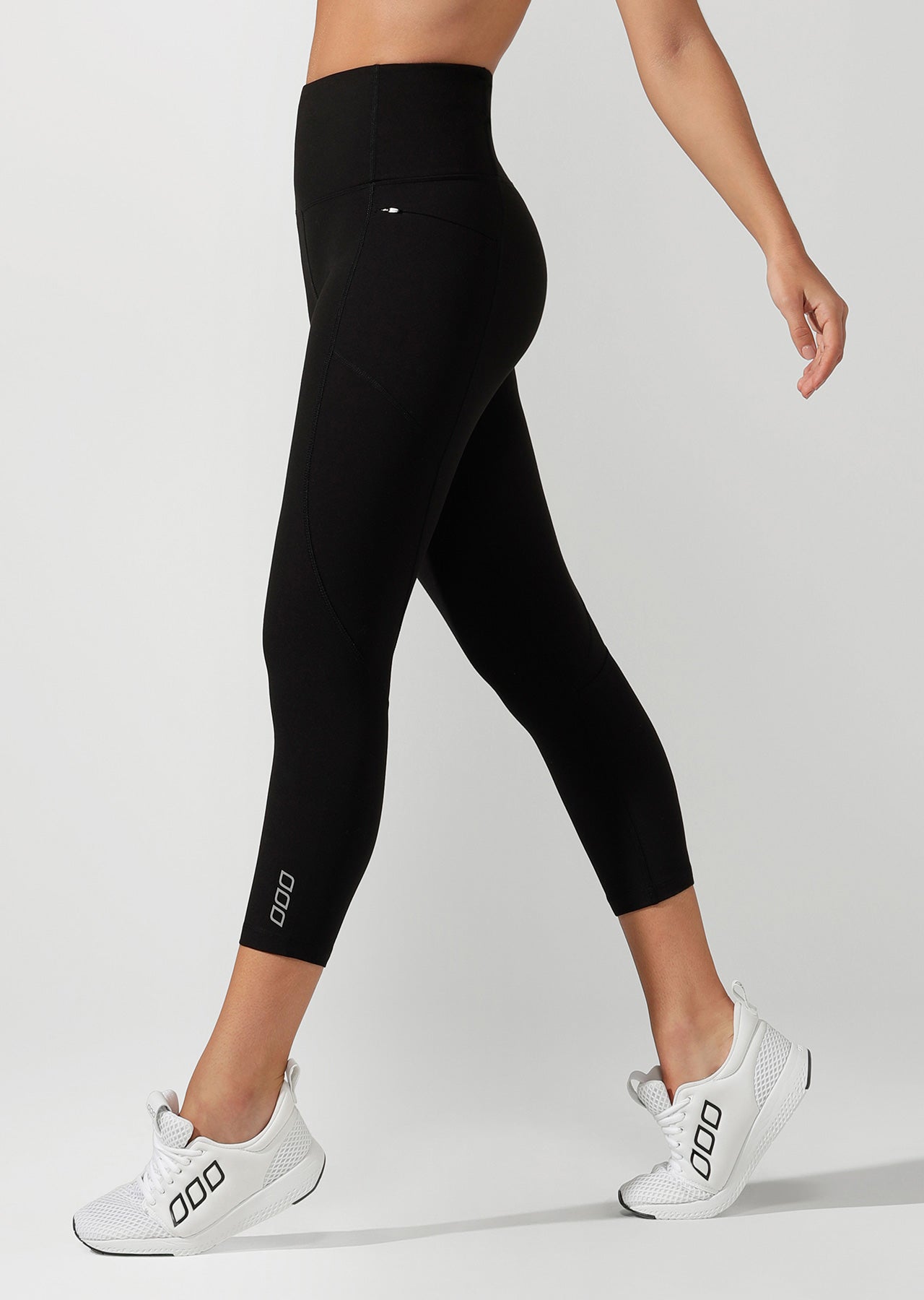 Lorna Jane Active Days Zip Core 7/8 Tight - Black