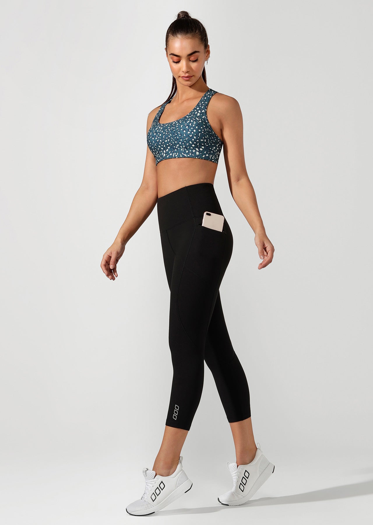 Lorna Jane Active Days Zip Core 7/8 Tight - Black