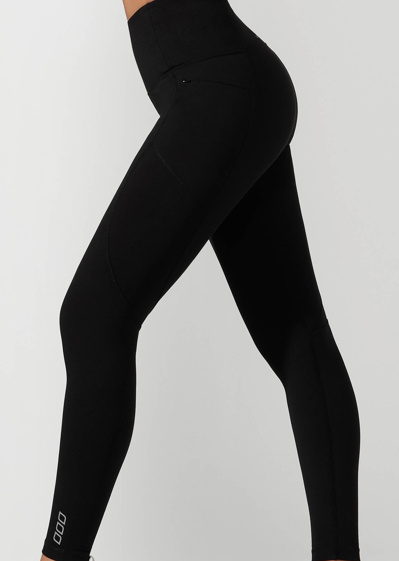 Lorna Jane Active Days Zip Core Full Length Tight - Black