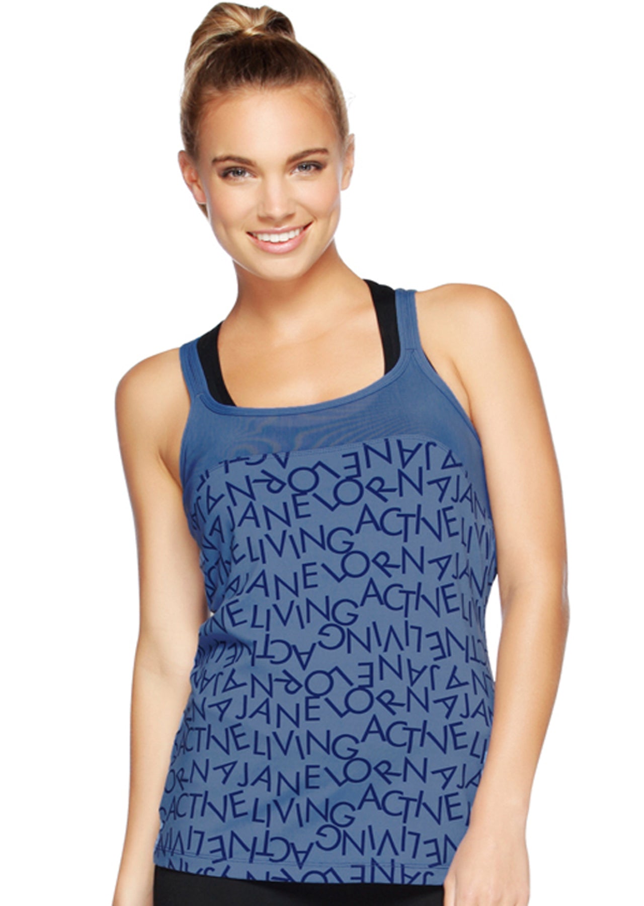 Lorna Jane Active Living Excel Tank - Cosmic Dust