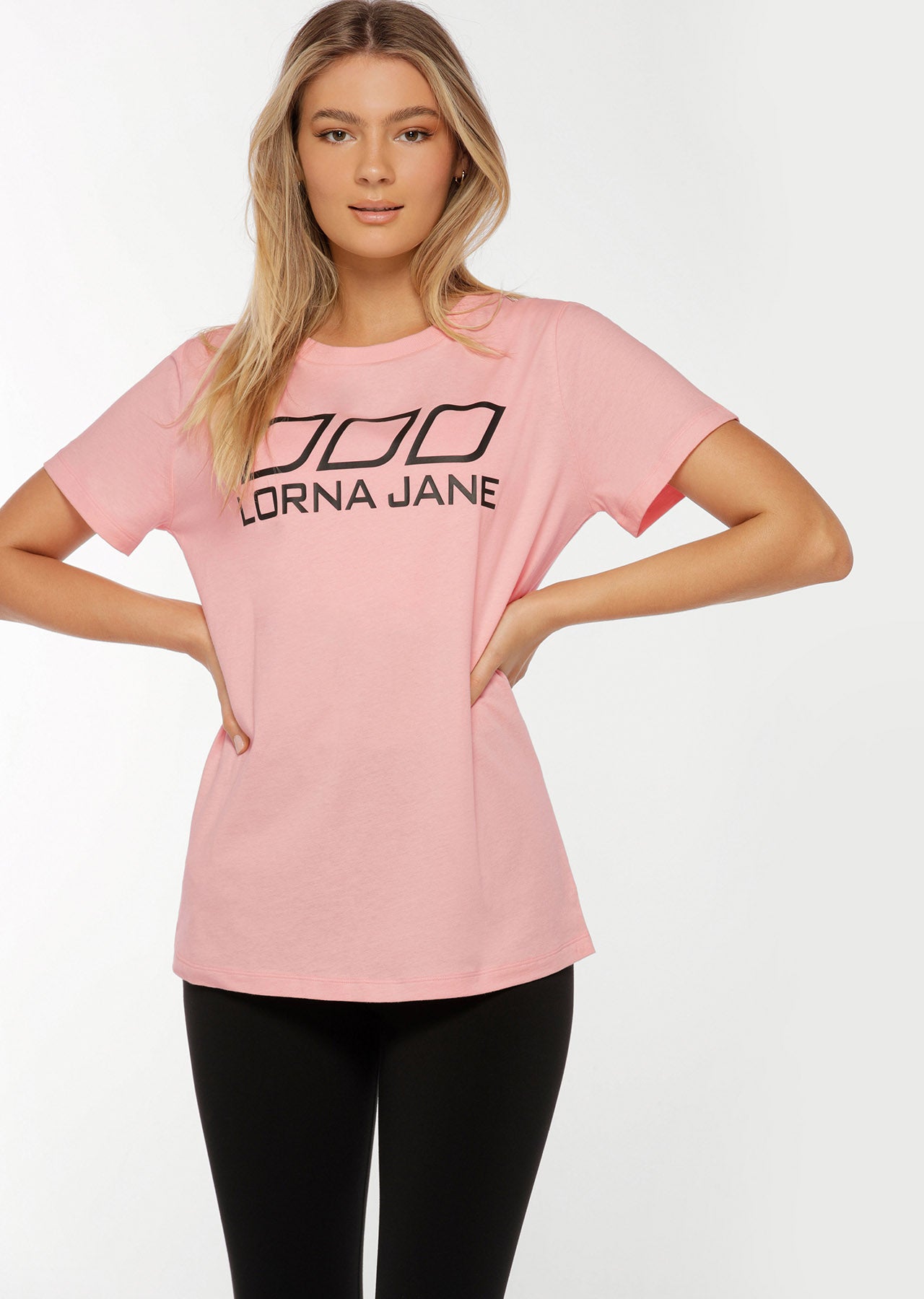 Lorna Jane Active Nation Day T-Shirt - Whisper Pink