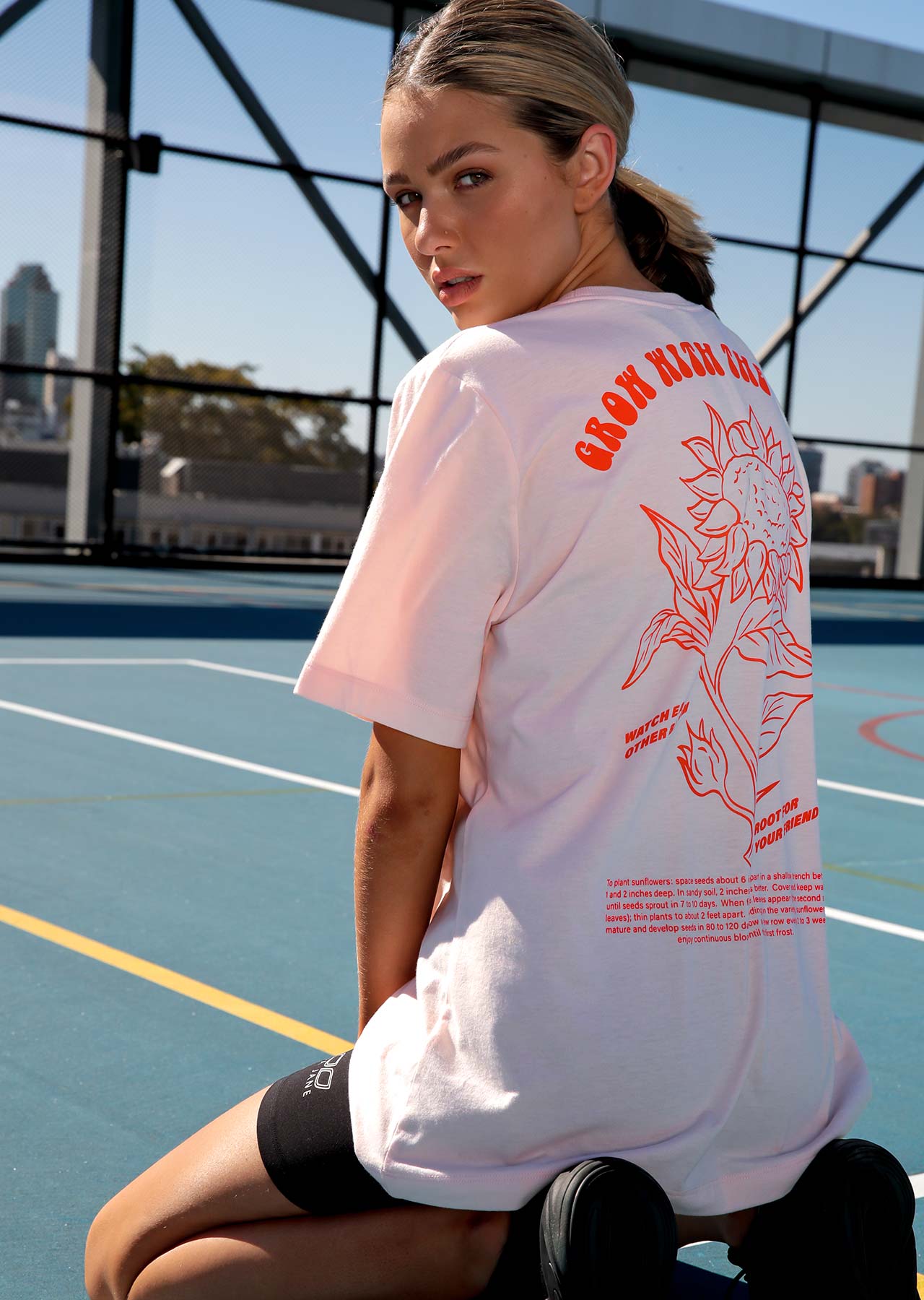 Lorna Jane Active Nation Day Tee - Light Dusty Pink