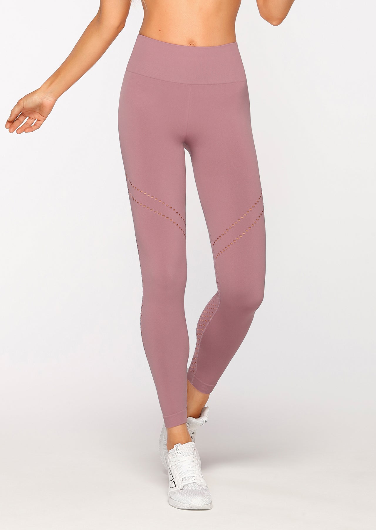 Lorna Jane After Hours Seamless F/L Tight - Pale Mauve