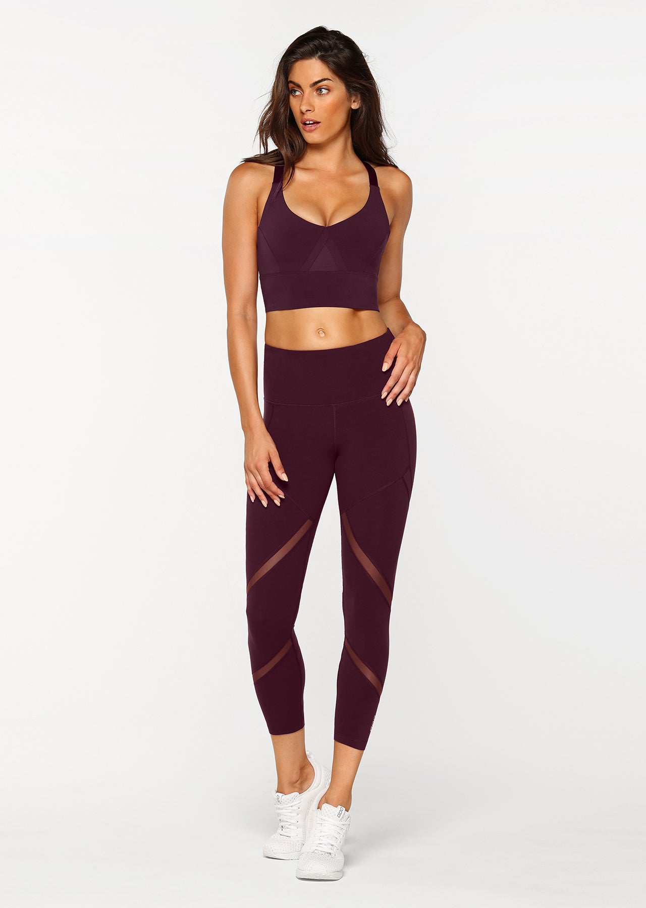 Lorna Jane Agility Core Ankle Biter Tight - Pinot