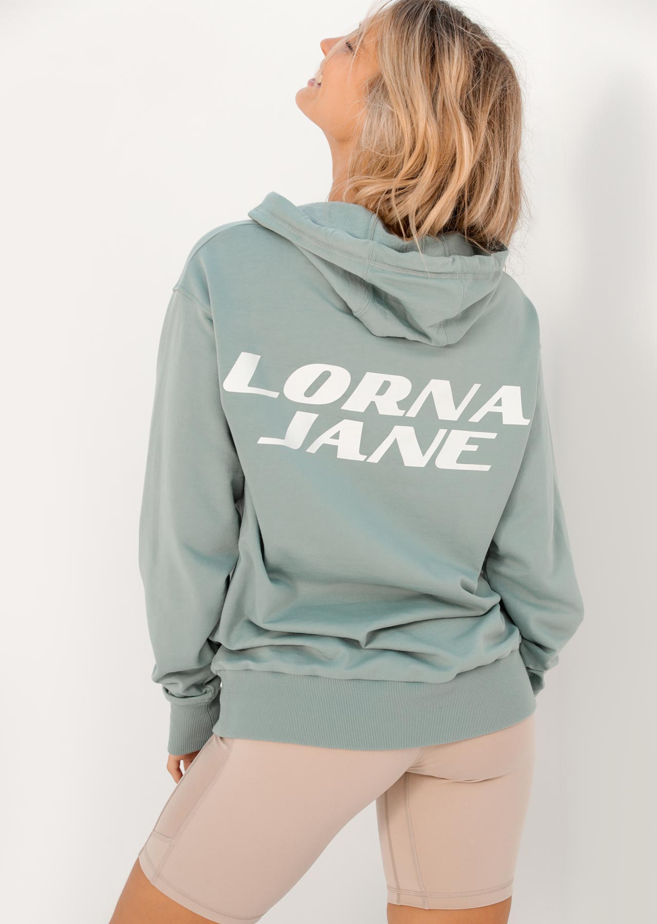 Lorna Jane All Comfort Lightweight Hoodie - Succulent