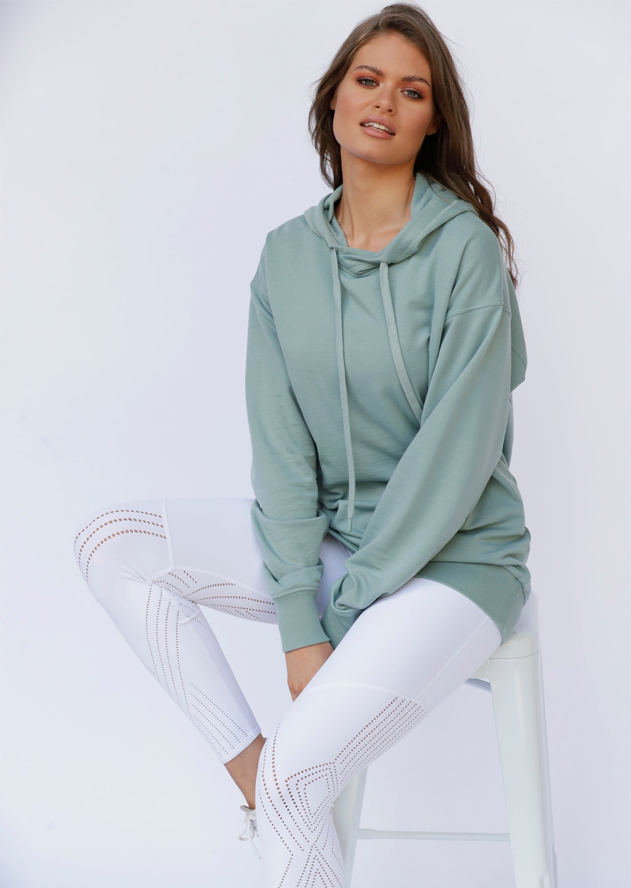 Lorna Jane All Comfort Lightweight Hoodie - Succulent