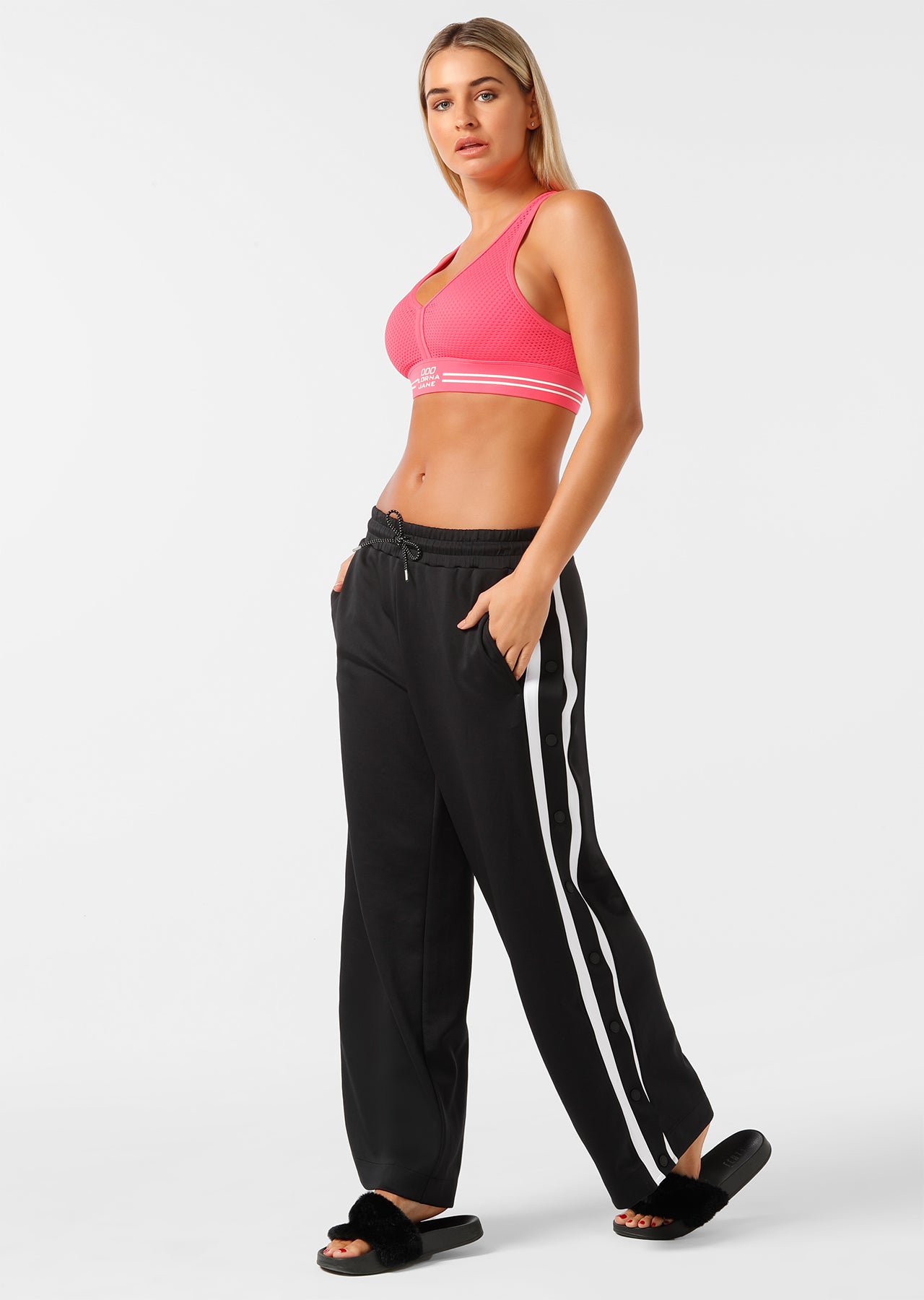 Lorna Jane All Day Active Trackie - Black/White