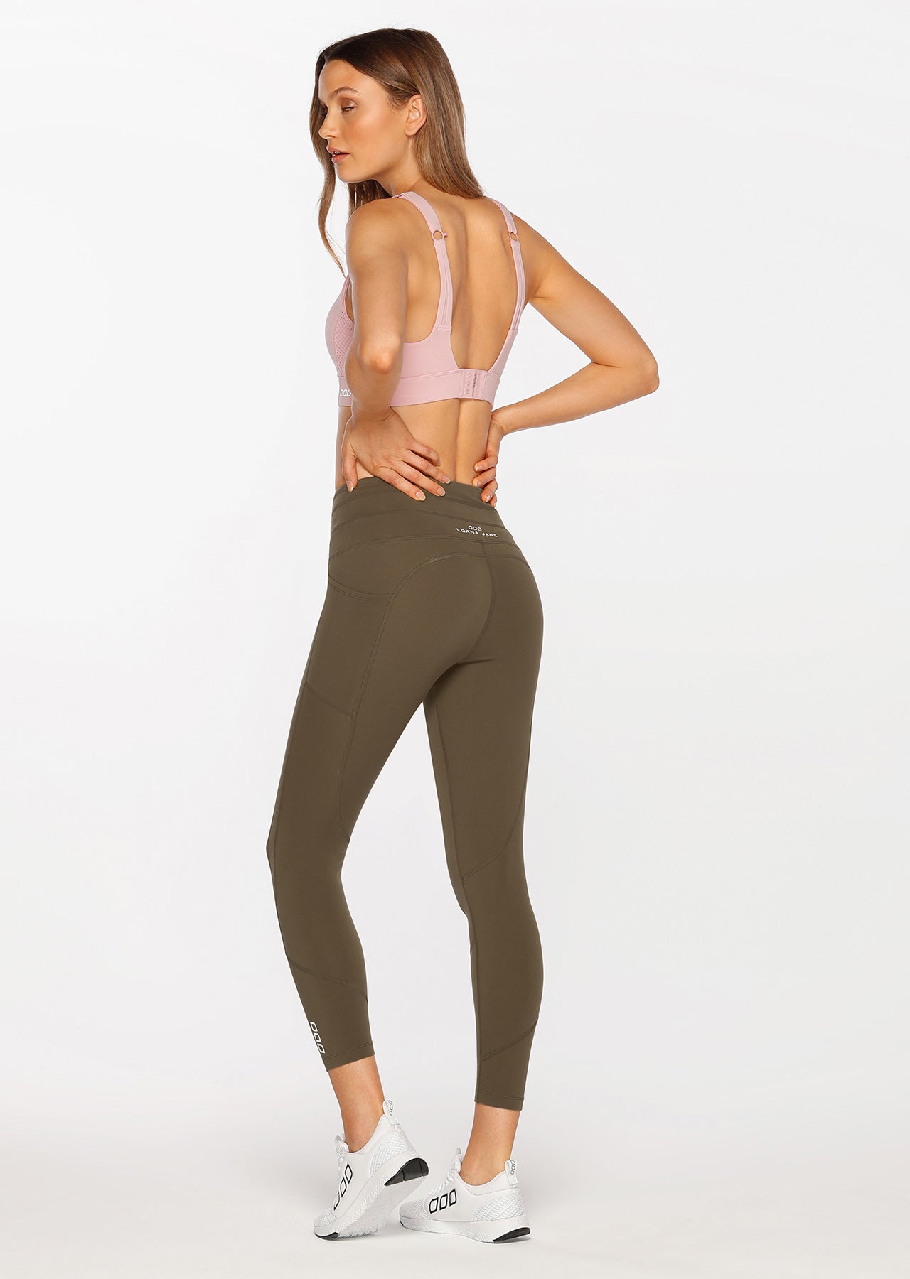 Lorna Jane All Day Booty Ankle Biter Tight - Pale Olive