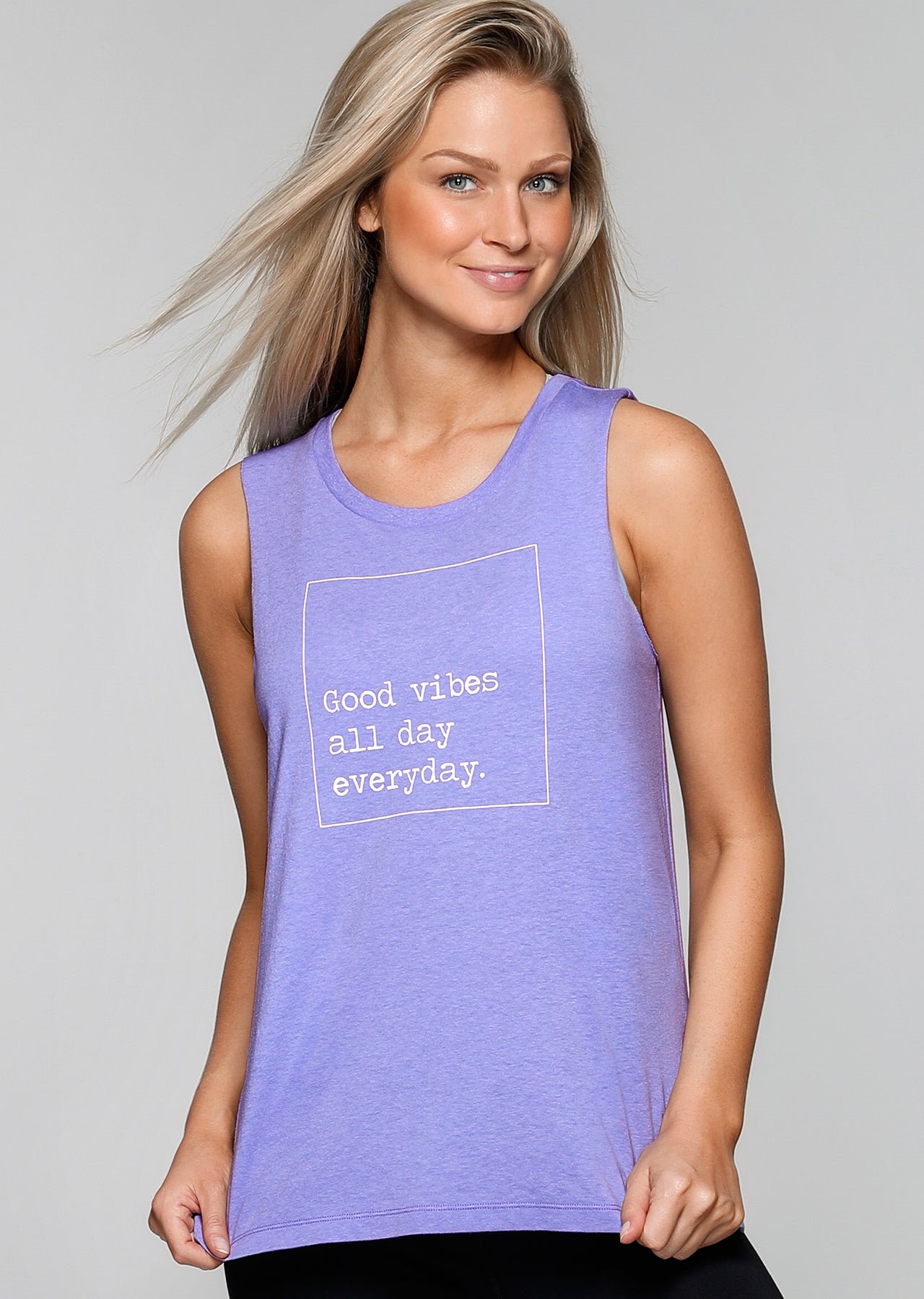 Lorna Jane All Day Vibes Tank - Jacaranda Marl