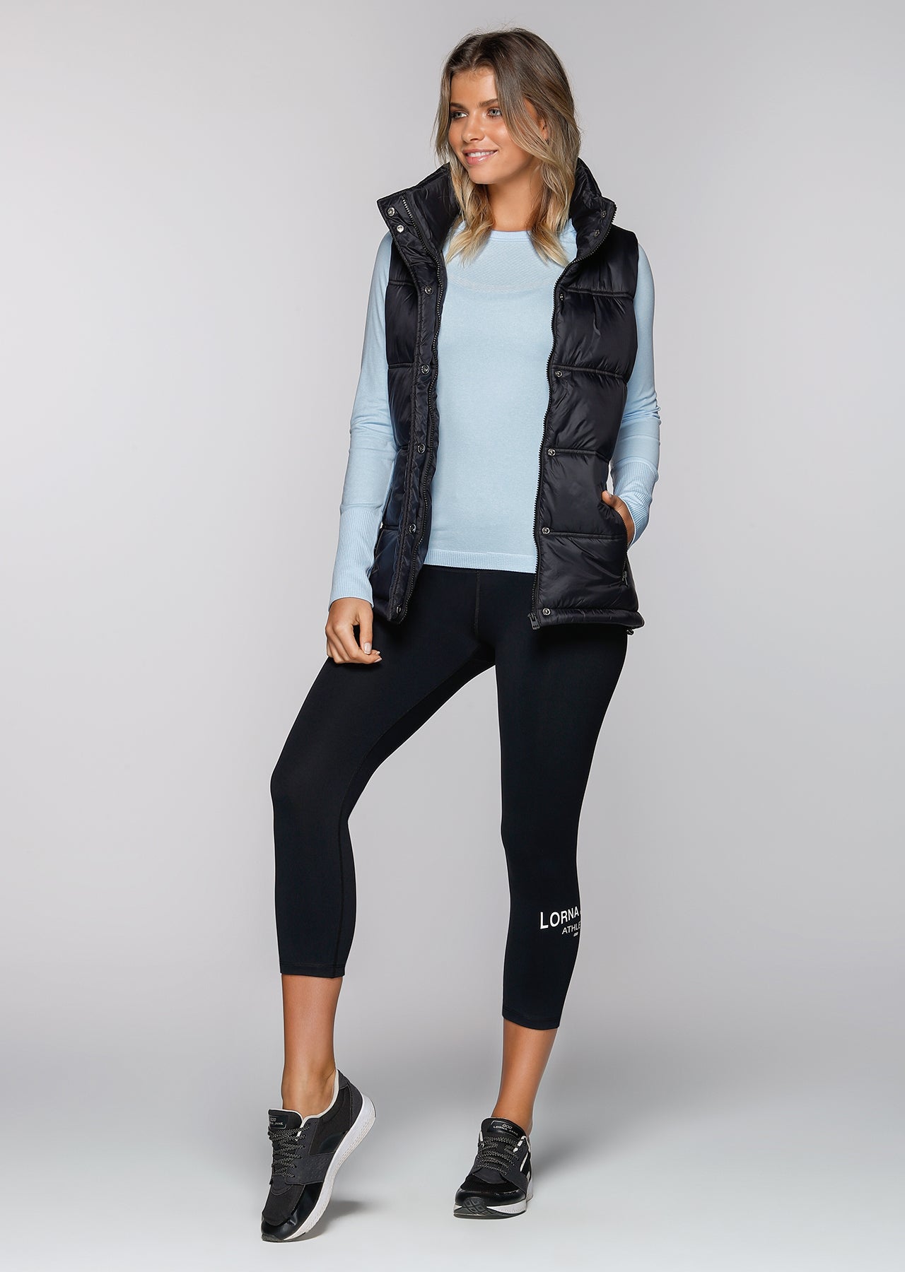 Lorna Jane All Rounder Puffa Vest - Black