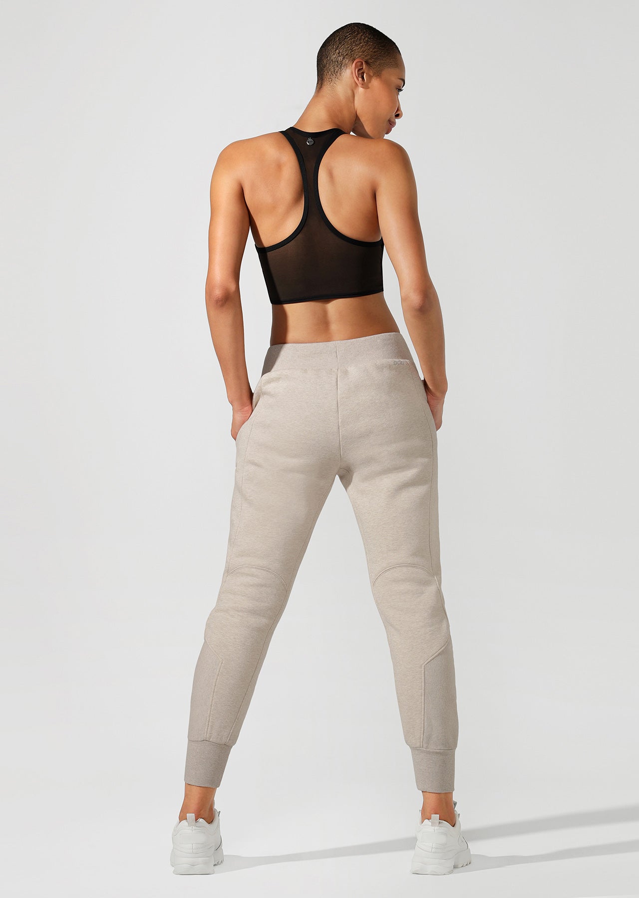 Lorna Jane Always Cosy Track Pant - Off White Marl