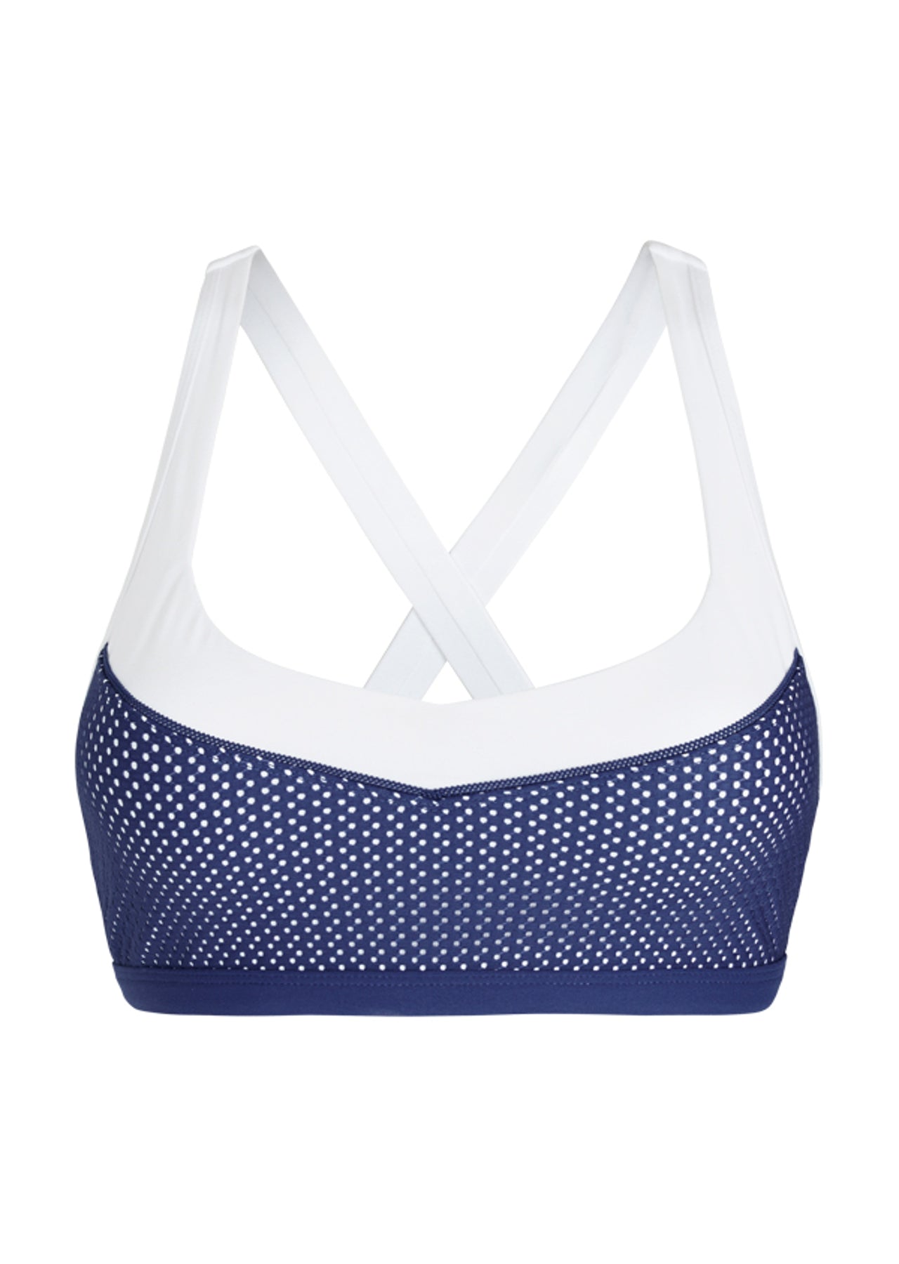 Lorna Jane Amber Sports Bra - White/Indigo