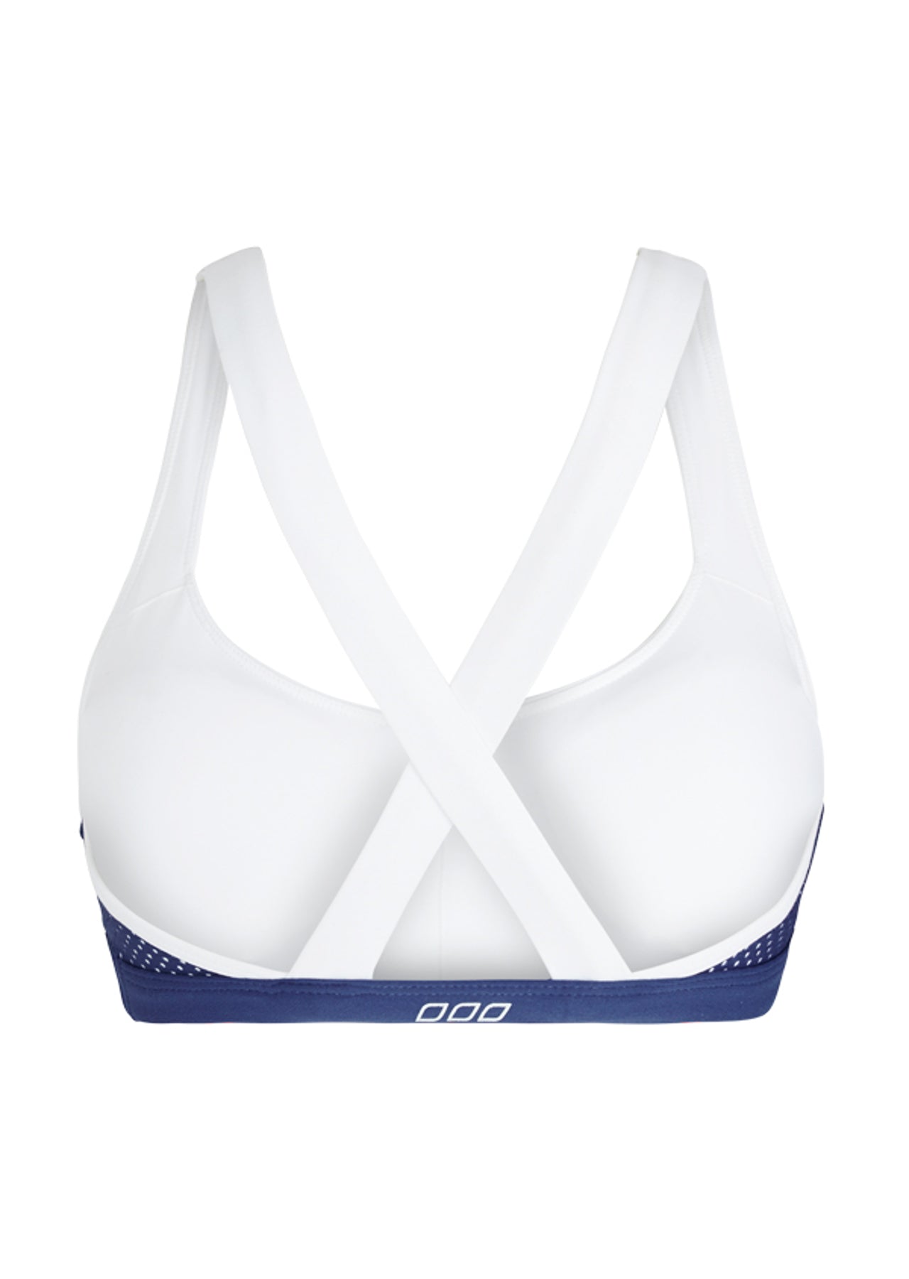 Lorna Jane Amber Sports Bra - White/Indigo