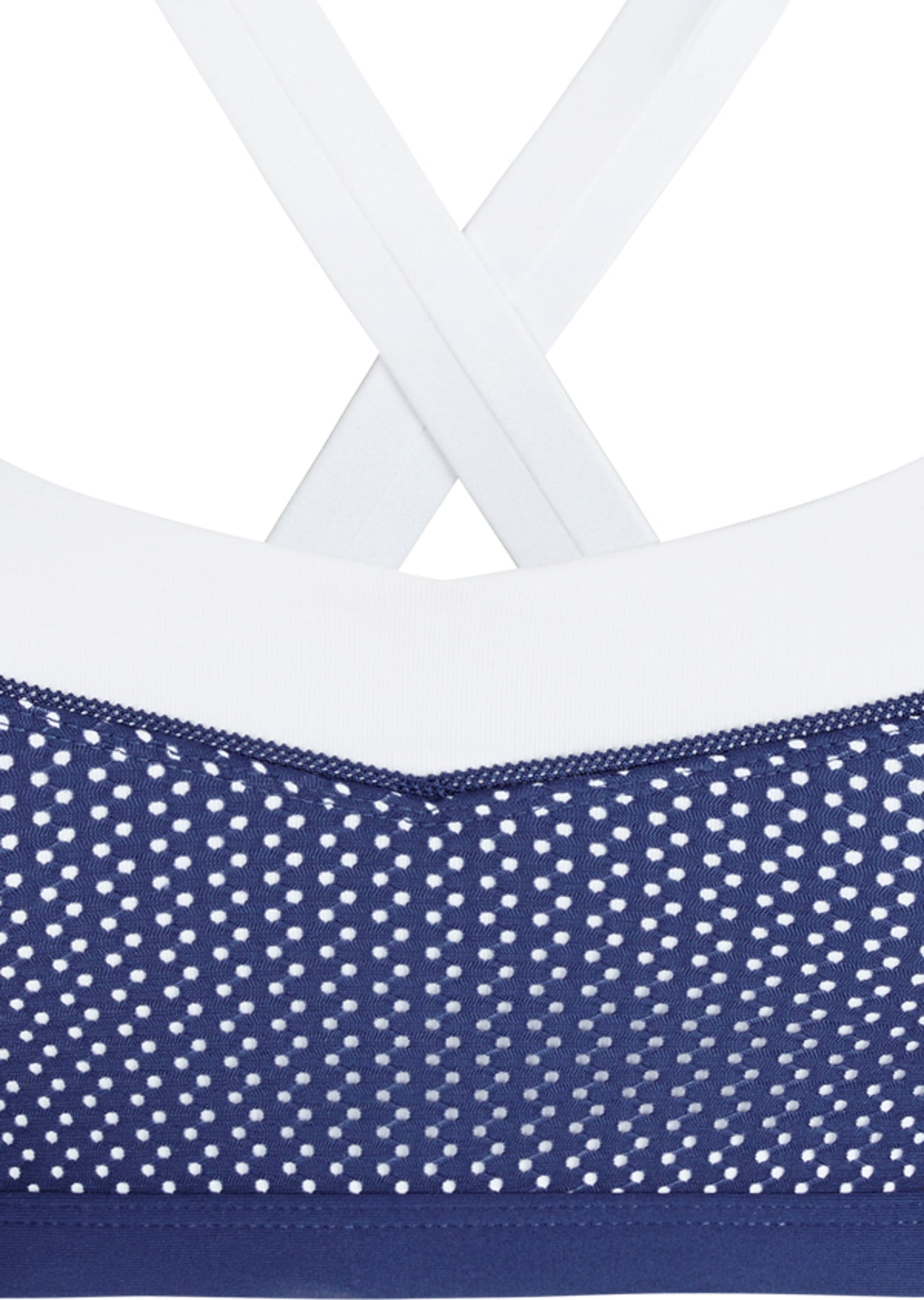 Lorna Jane Amber Sports Bra - White/Indigo