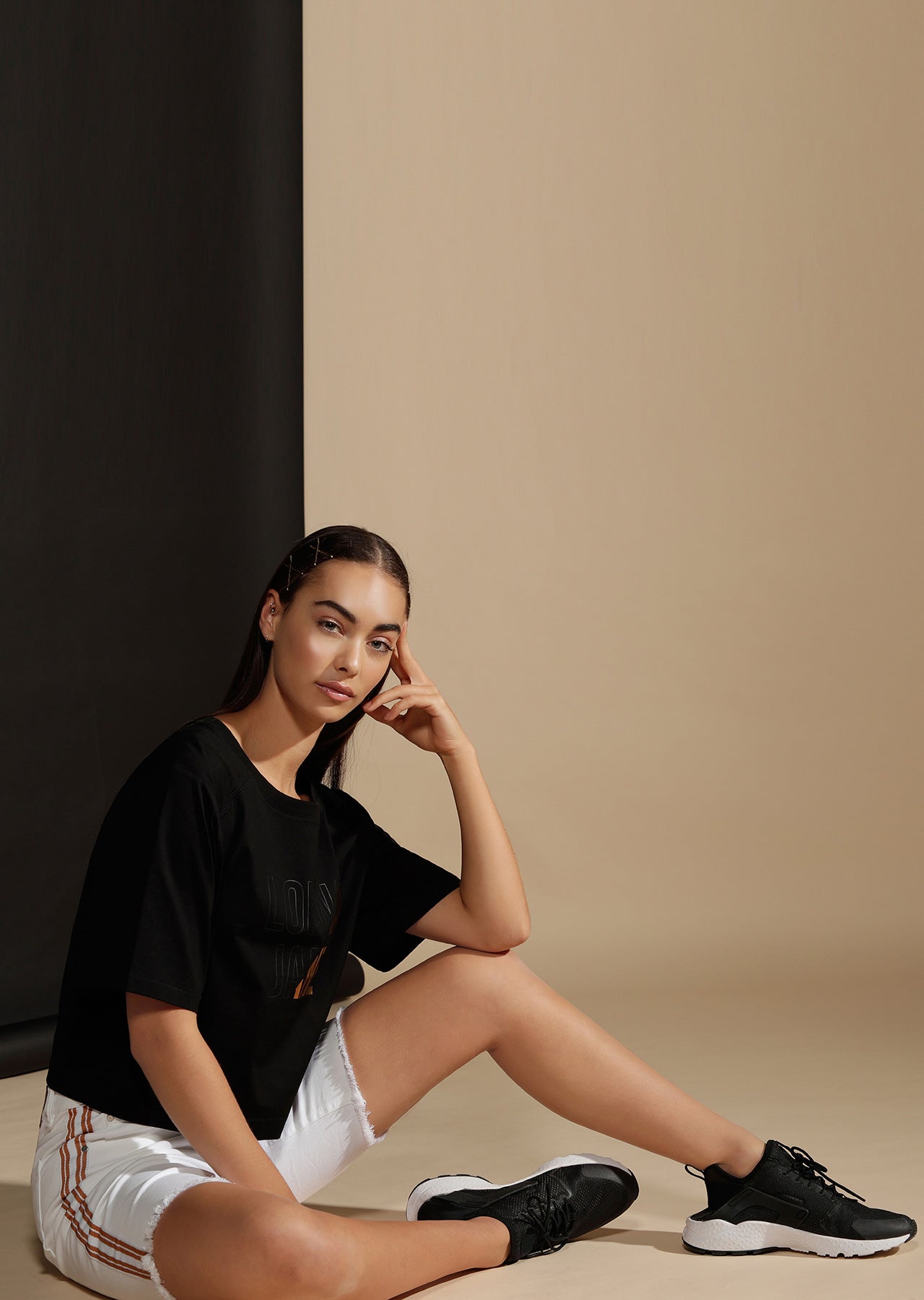 Lorna Jane Athleisure Denim Shorts - White