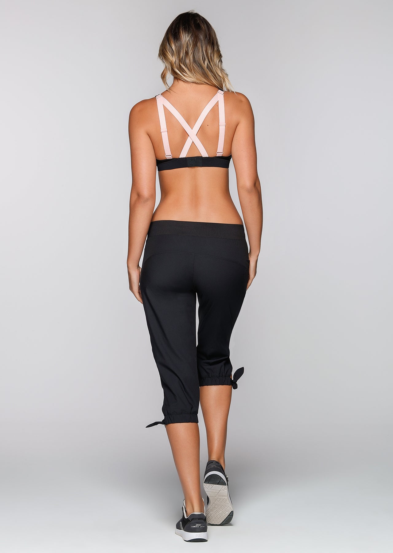 Lorna Jane Balance Active Tie 3/4 Pants - Black