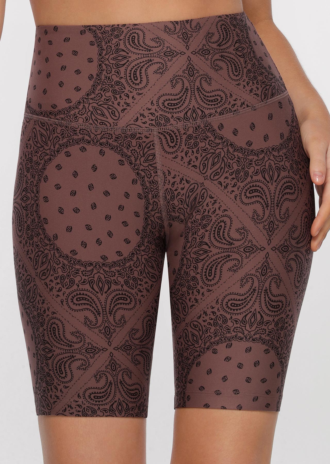 Lorna Jane Bandana Midi Bike Shorts - Bandana Print