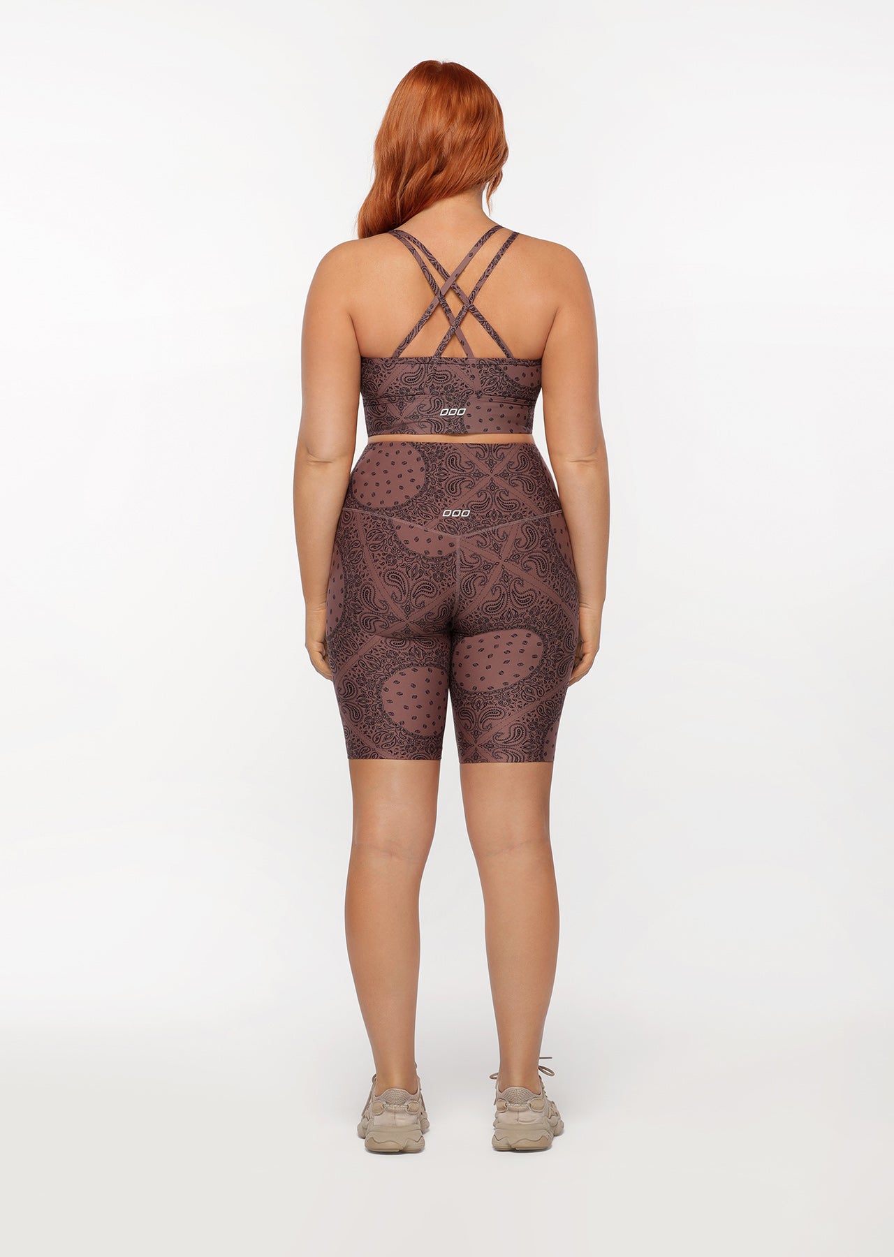 Lorna Jane Bandana Midi Bike Shorts - Bandana Print