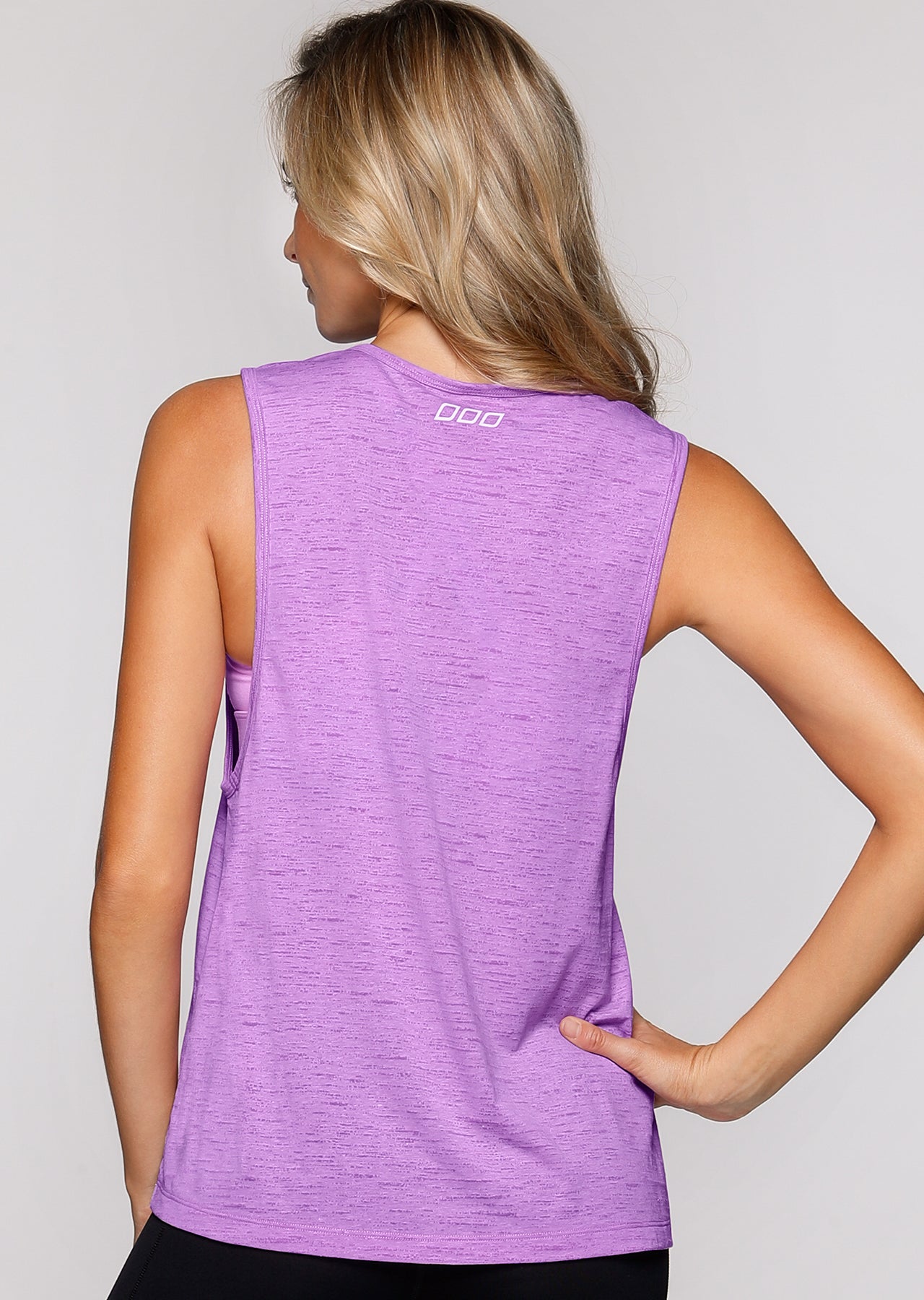 Lorna Jane Beverly Hills Workout Tank - Soft Lilac Marl