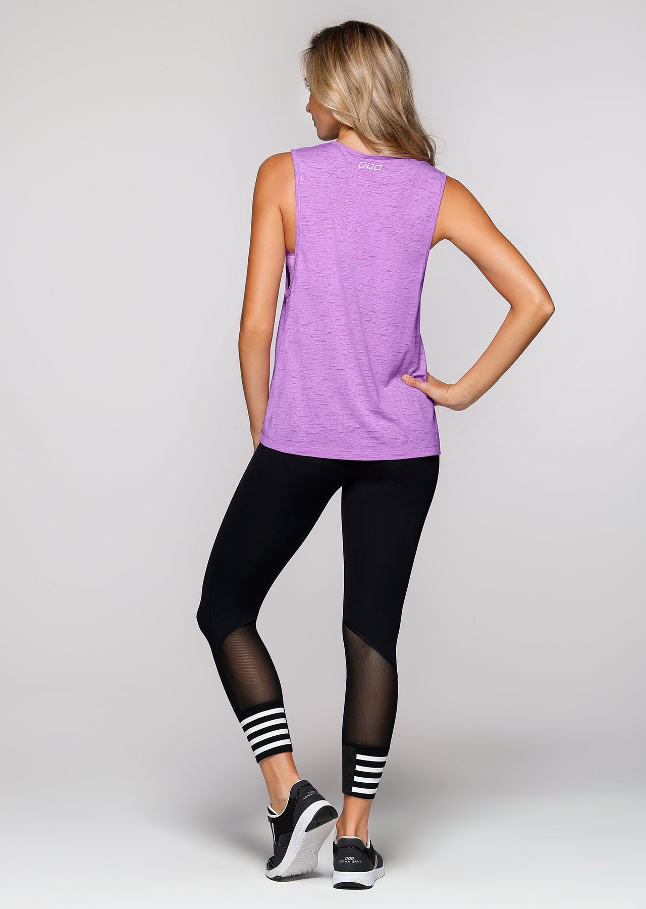 Lorna Jane Beverly Hills Workout Tank - Soft Lilac Marl