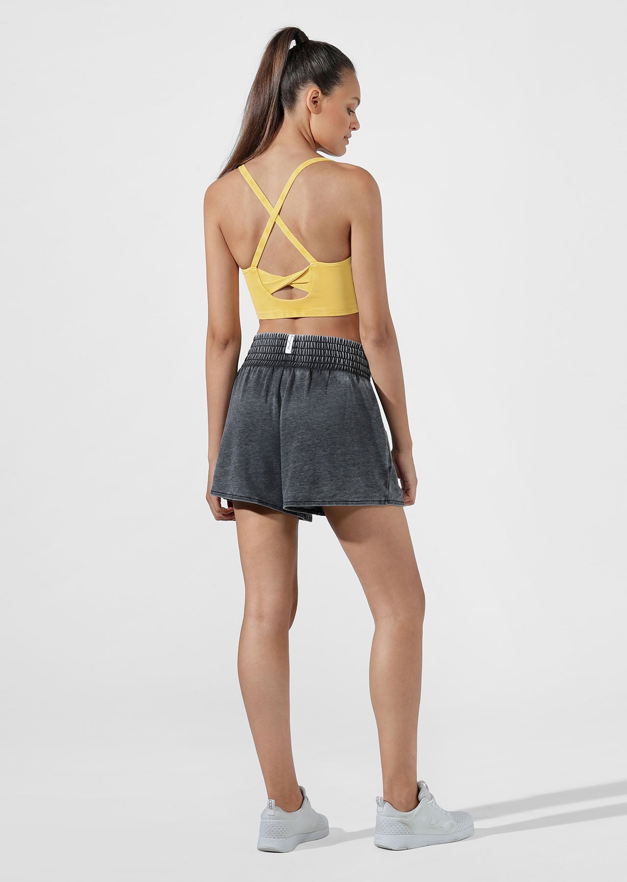 Lorna Jane Bliss Lounge Shorts - Washed Out Black