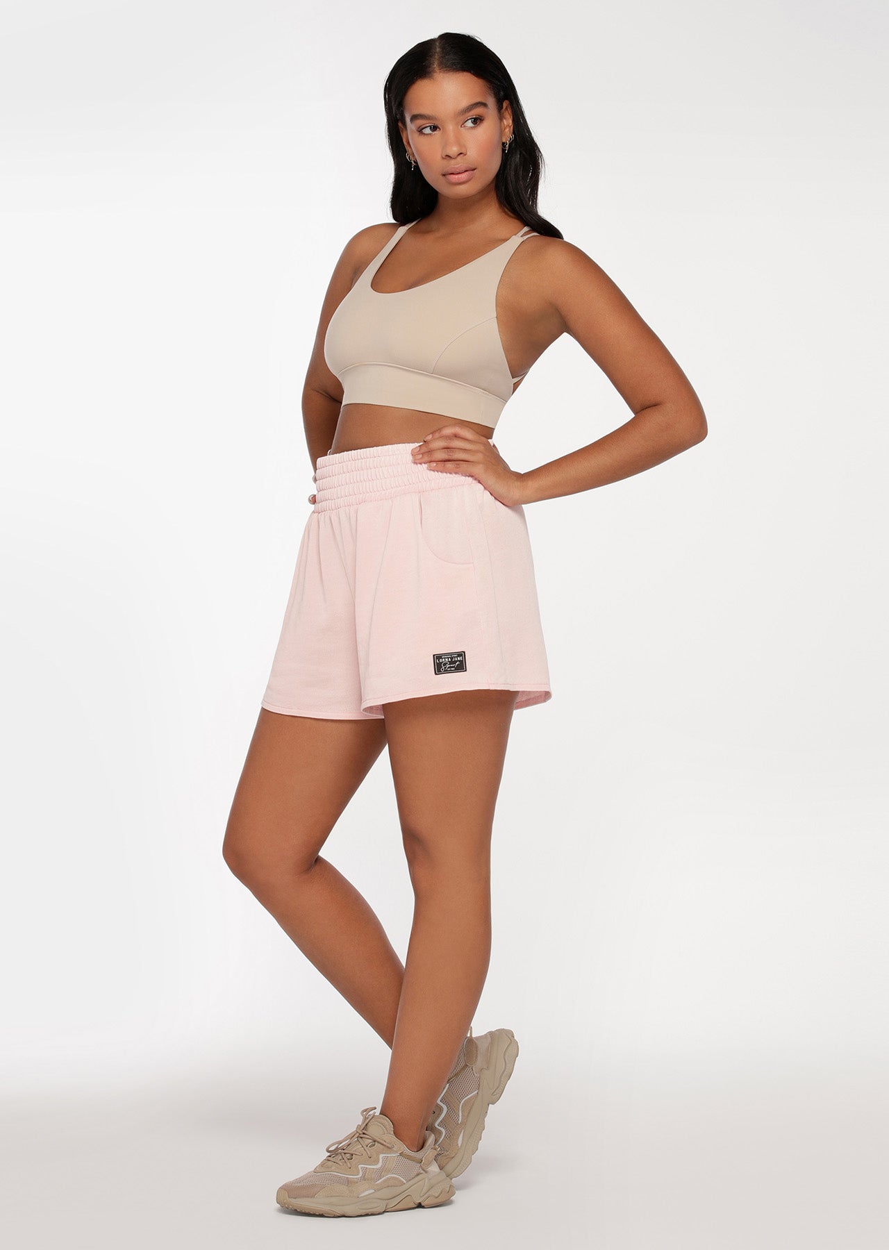 Lorna Jane Bliss Lounge Shorts - Washed Cherry Blossom