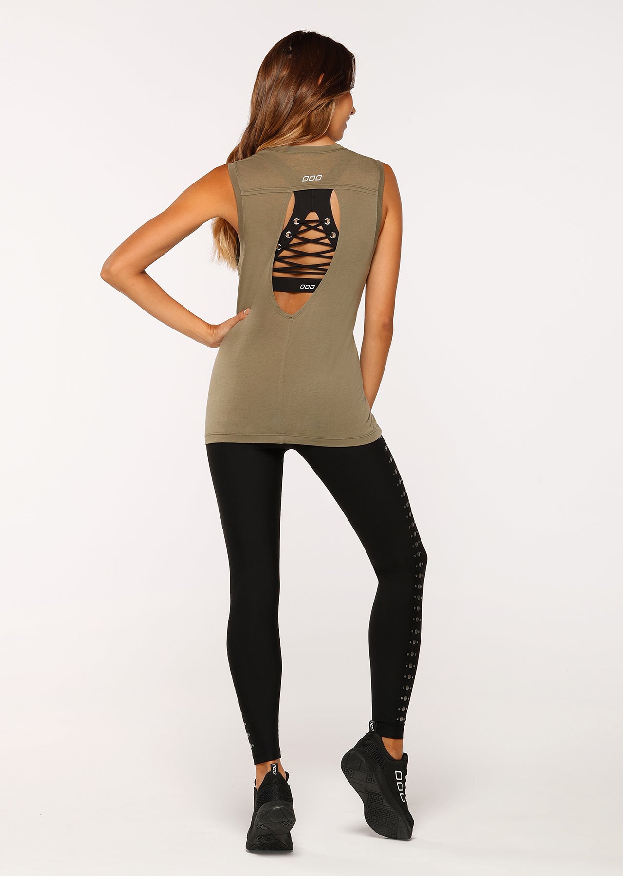 Lorna Jane Breeze Backless Tank - Safari