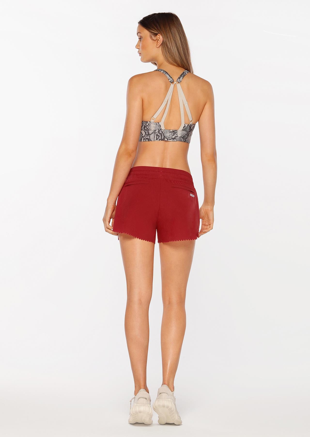 Lorna Jane Breeze Lightweight Run Shorts - Dark Red