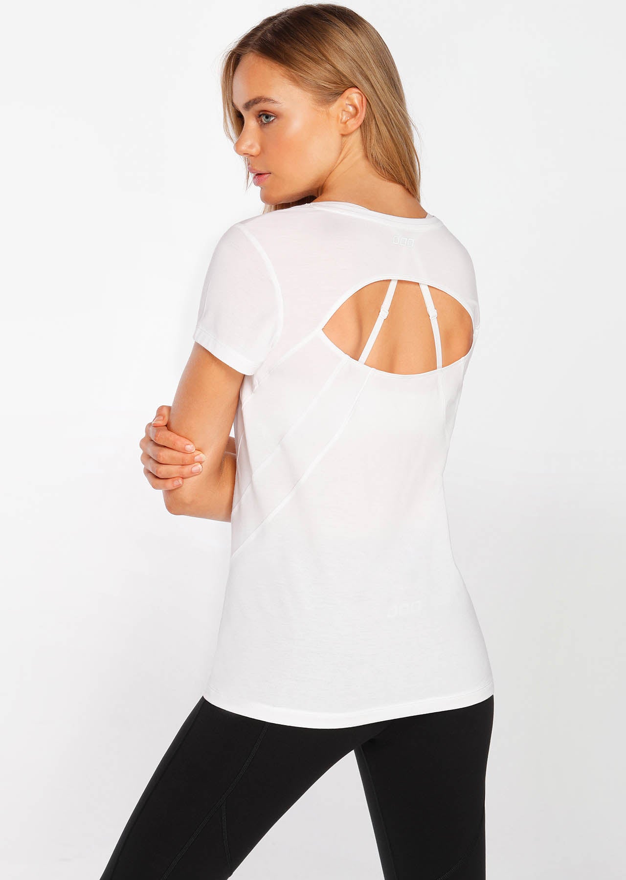 Lorna Jane Breeze Slim Fit Active Tee - White