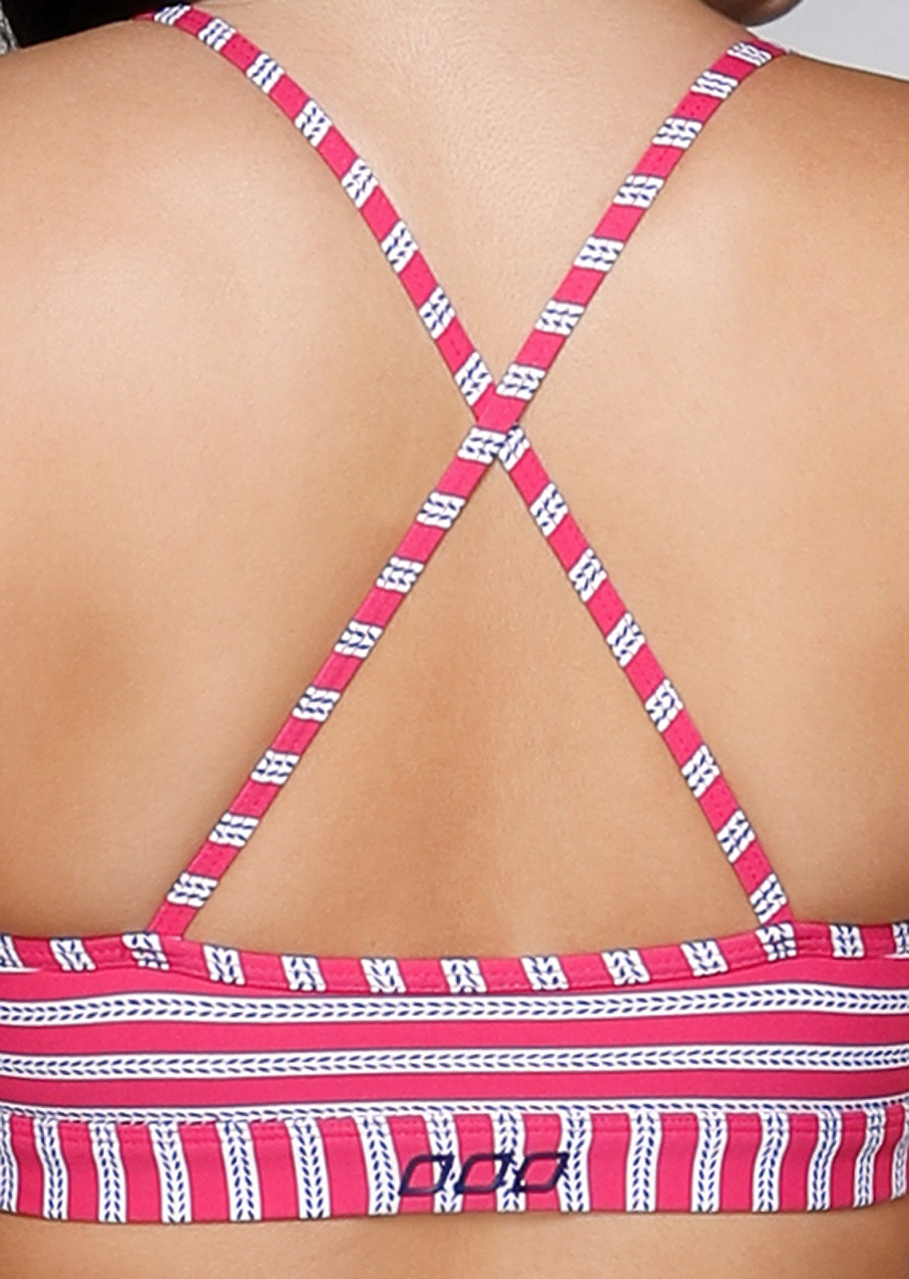 Lorna Jane Breeze Sports Bra - Ink / Neon Raspberry / White