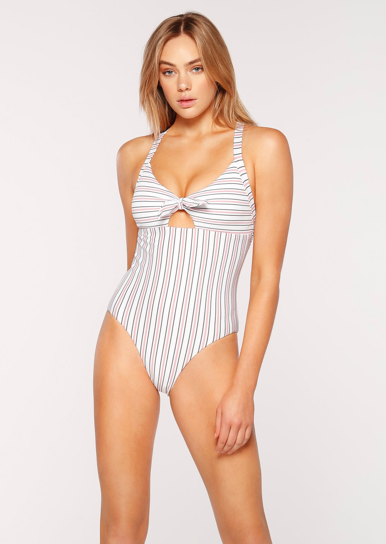 Lorna Jane Bridgette Active Swimsuit - Resort Stripe