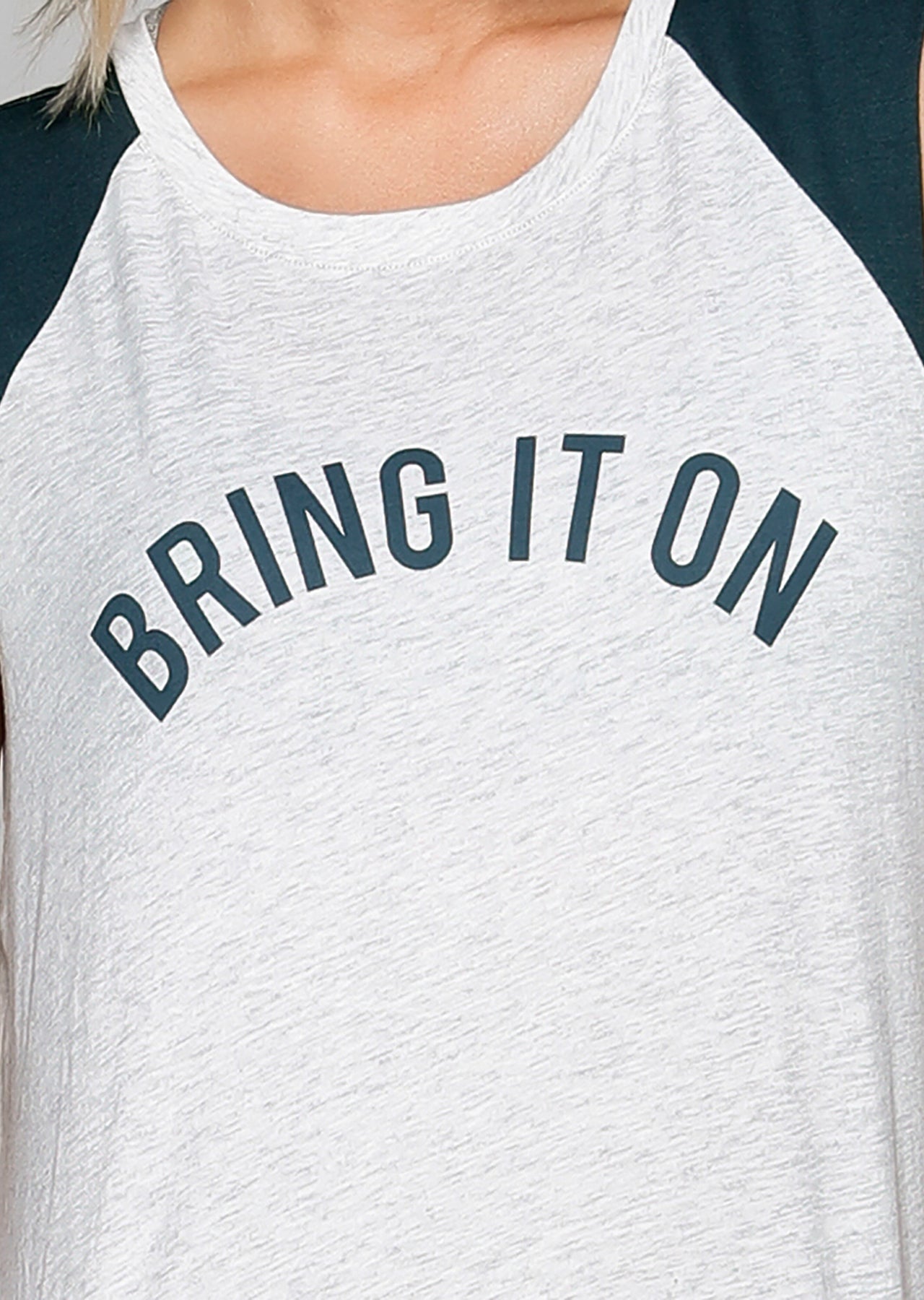 Lorna Jane Bring It On Tank - Snow Grey Marl/Canyon