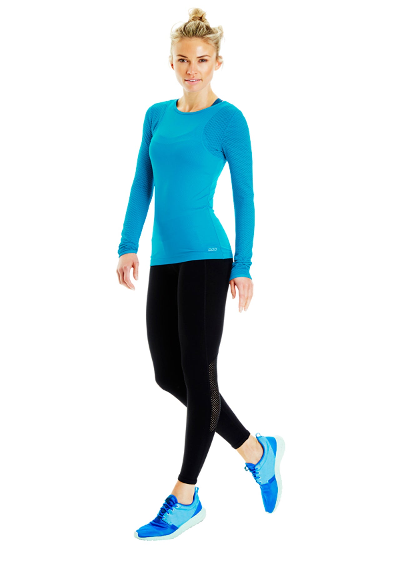 Lorna Jane Brooke L/Slv Excel Top - Tahiti