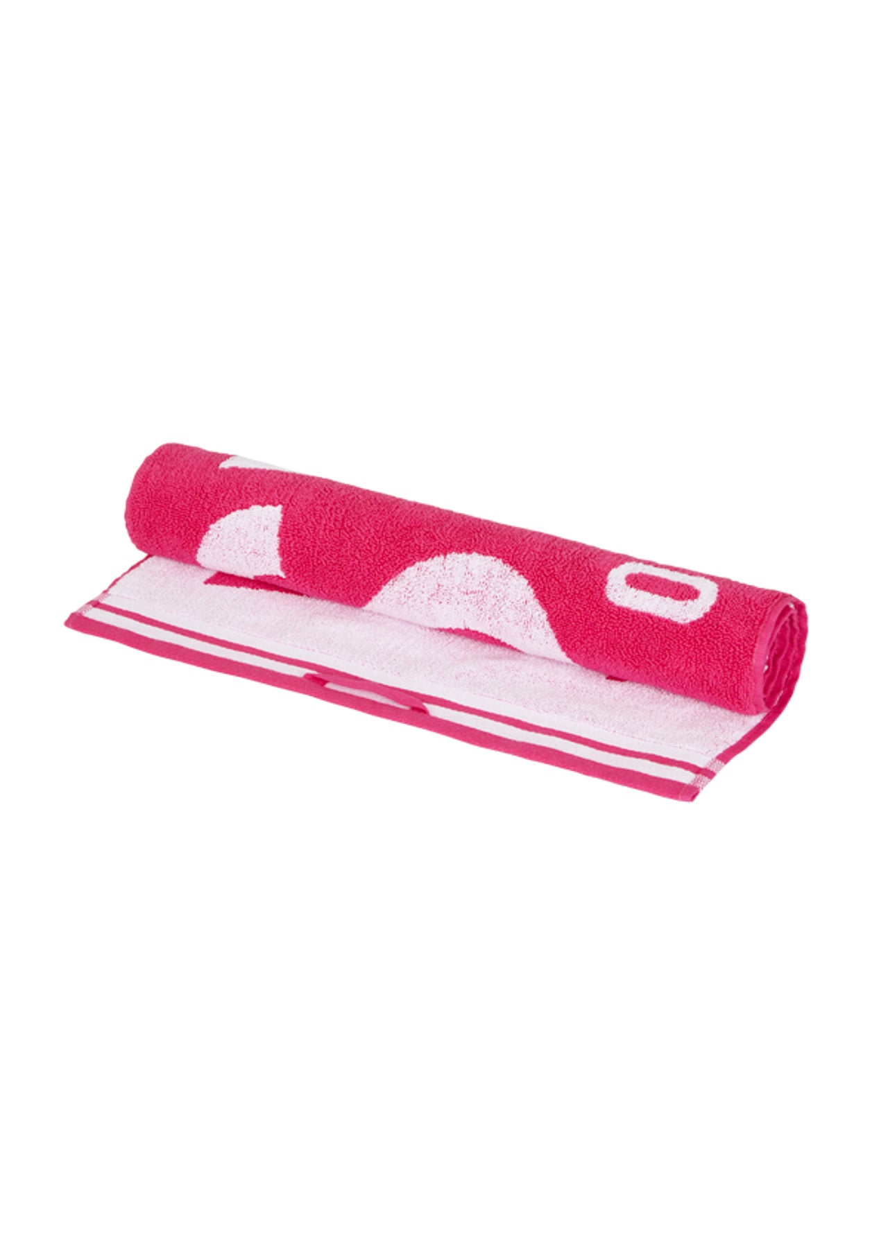 Lorna Jane Busy Sweat Towel - Neon Pink/White