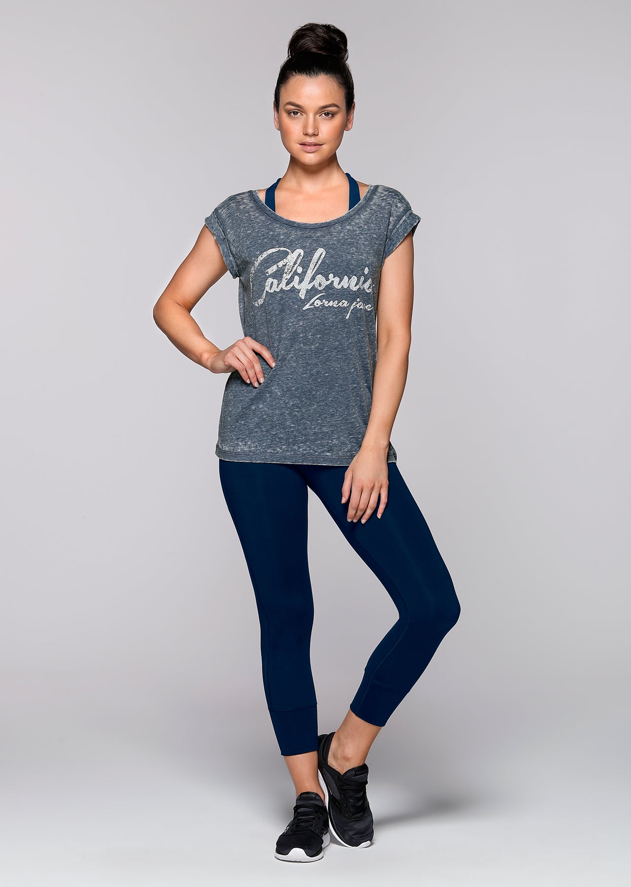 Lorna Jane California T-Shirt - Cosmo Marl