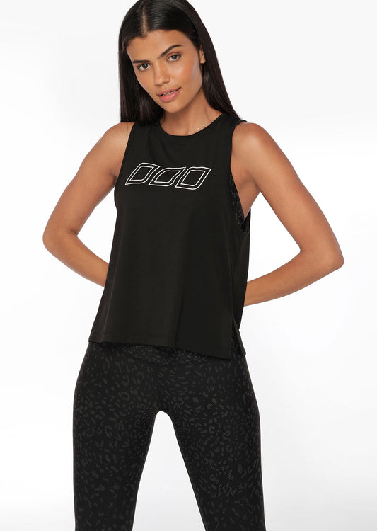 Lorna Jane Cardio Active Tank - Black