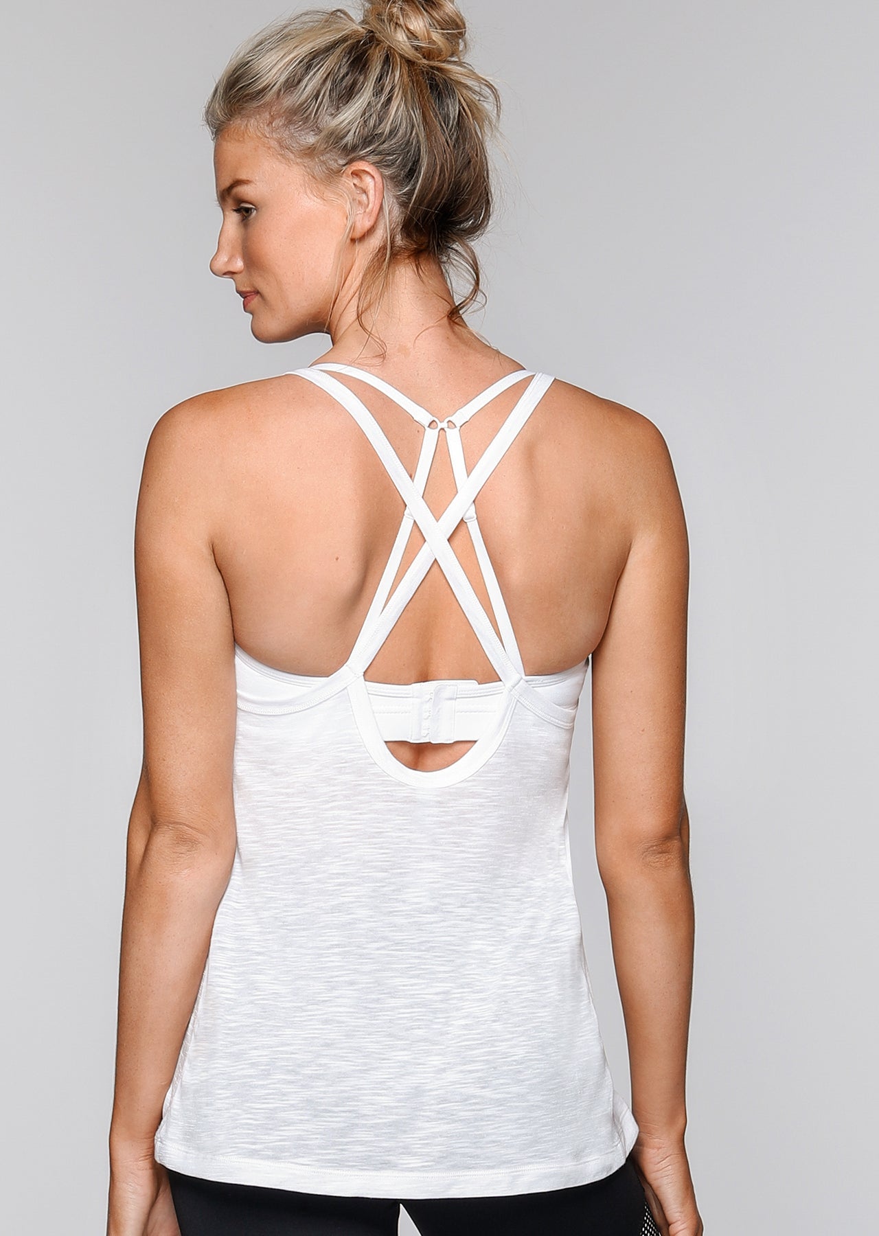 Lorna Jane Cardio Addict Tank - White