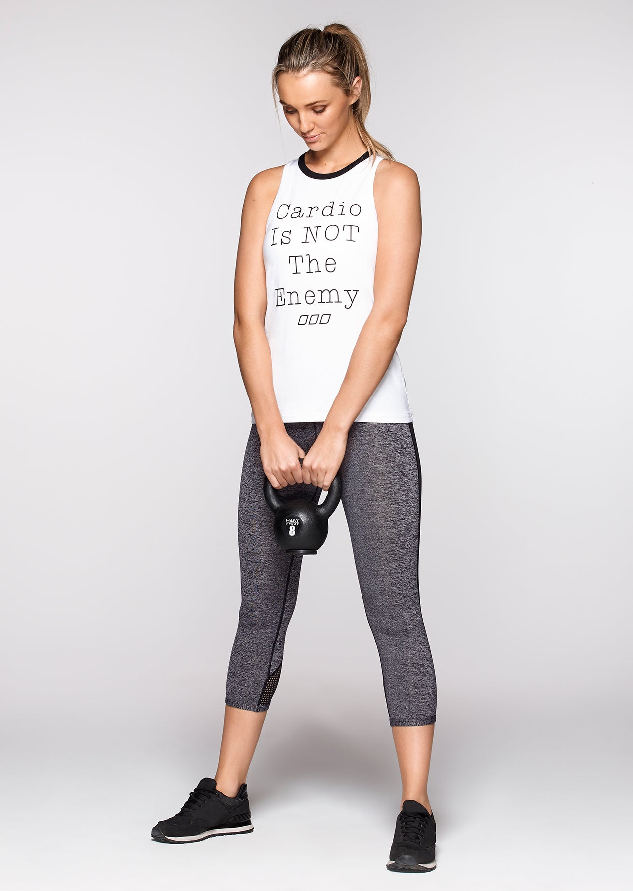 Lorna Jane Cardio Crunch Tank - White