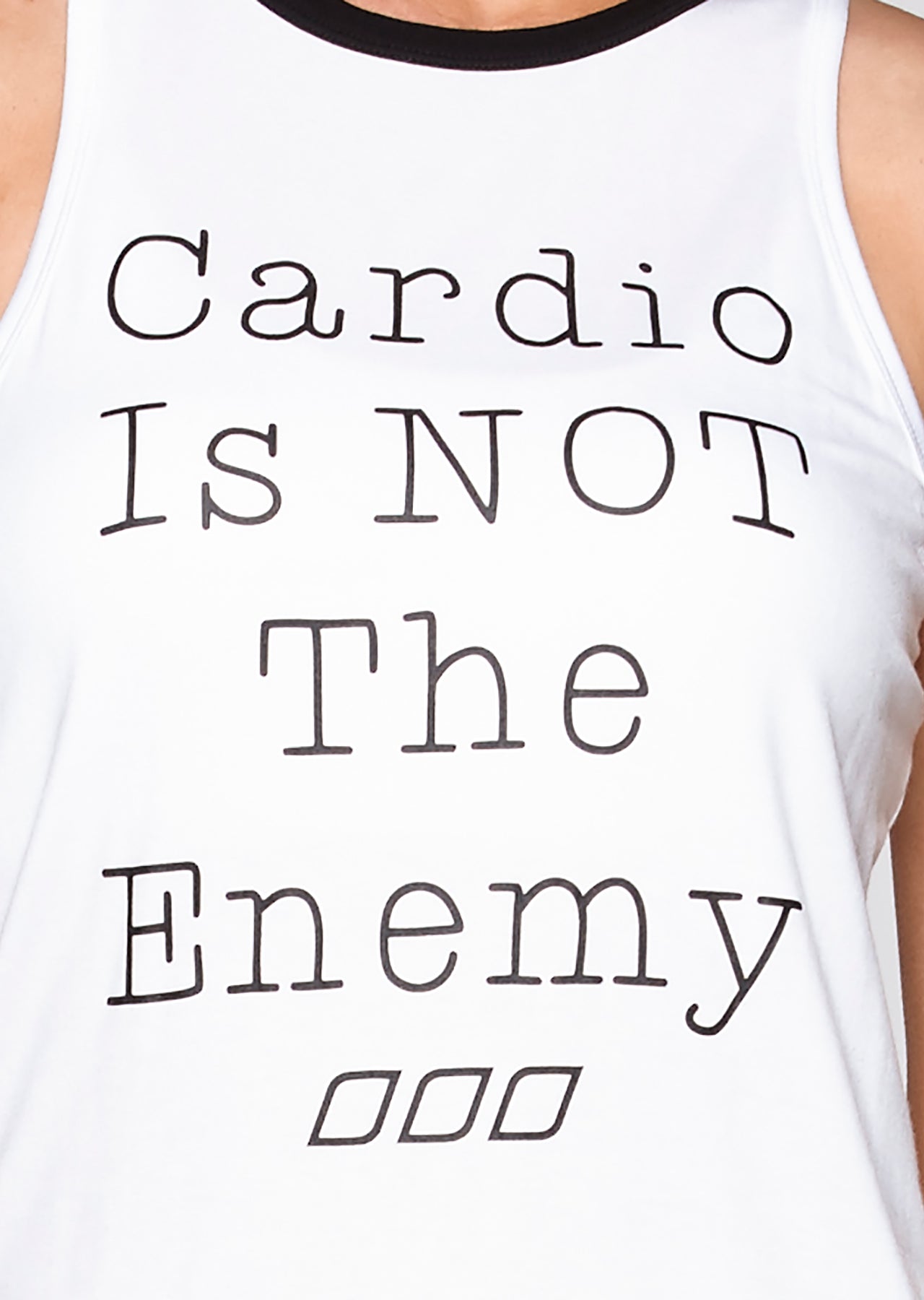 Lorna Jane Cardio Crunch Tank - White