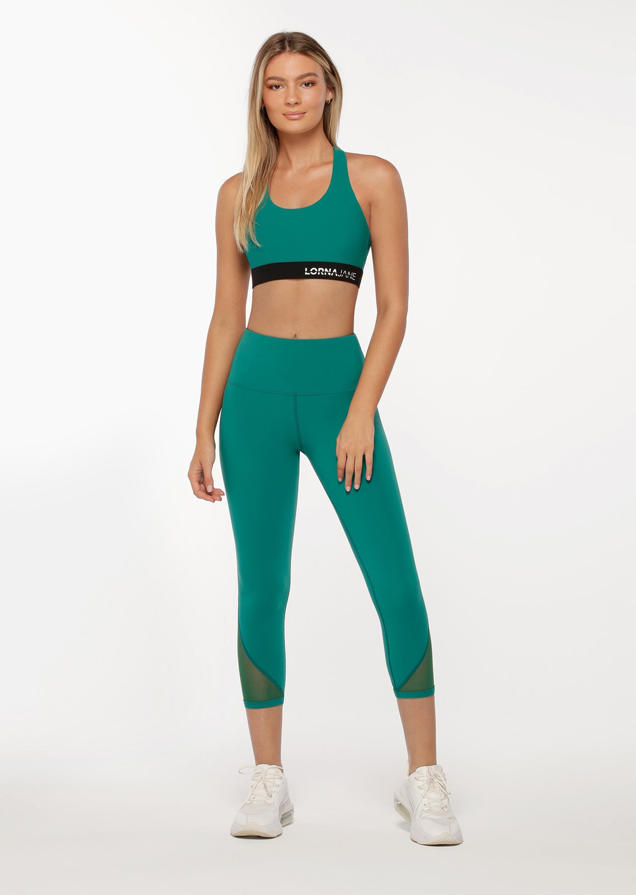 Lorna Jane Cardio Sports Bra - Dark Jade